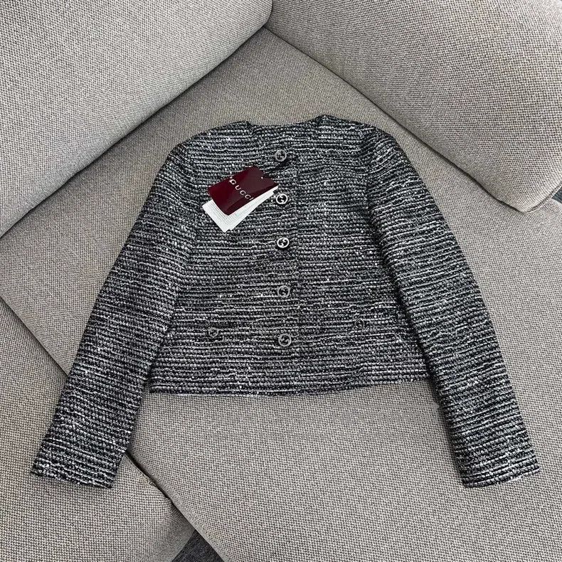 Gucci Gucci Striped thick flower round-neck short jacket Size XS / US 0-2 / IT 36-38 - 1 Thumbnail
