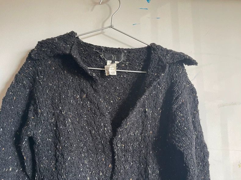 Y's Y's Variegated wool lapel long-sleeve loose casual knit ca Size US M / EU 48-50 / 2 - 2 Thumbnail