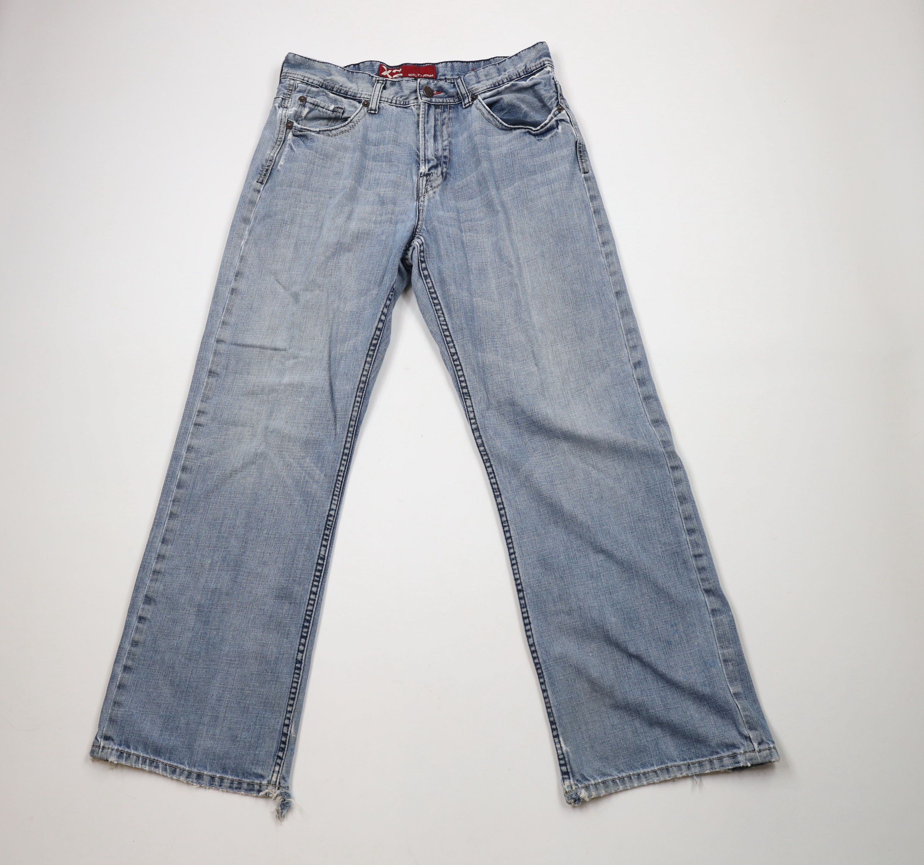 Express × Vintage Vintage Express X2 Denim Loose Fit Boot Cut Denim Jeans Size US 34 / EU 50 - 1 Thumbnail