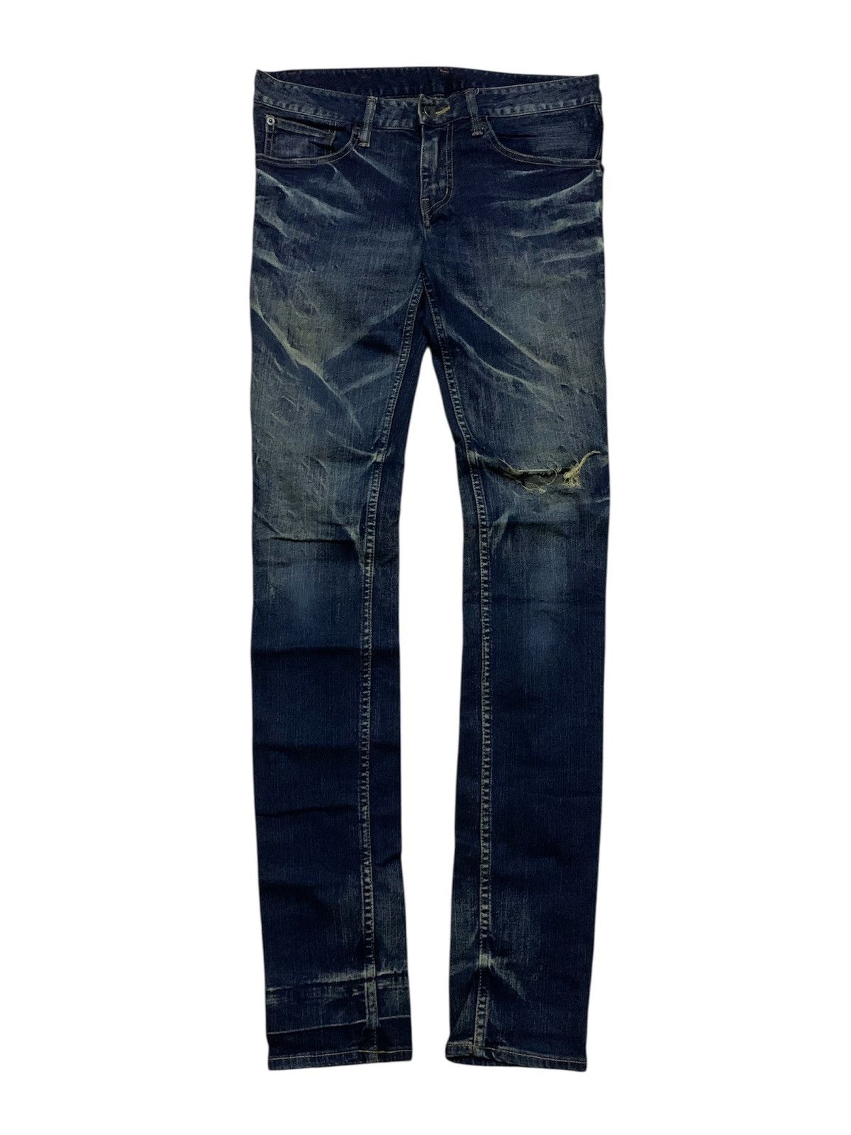 💥Avant Garde LGB Le Grande Bleu Distressed Denim