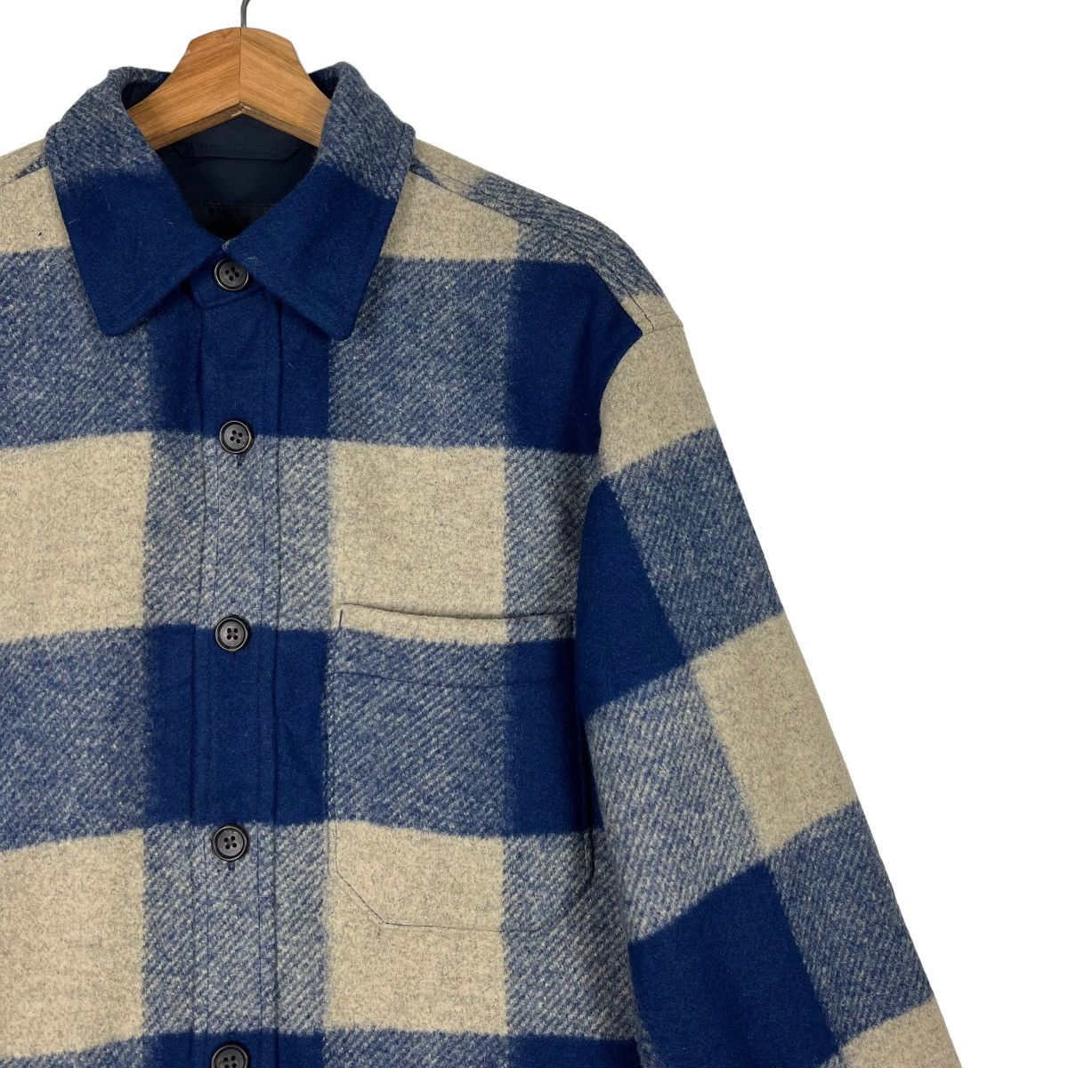 Japanese Brand 🔥 UNIQLO PLAID WOOL SHIRT JACKET Size US S / EU 44-46 / 1 - 6 Thumbnail
