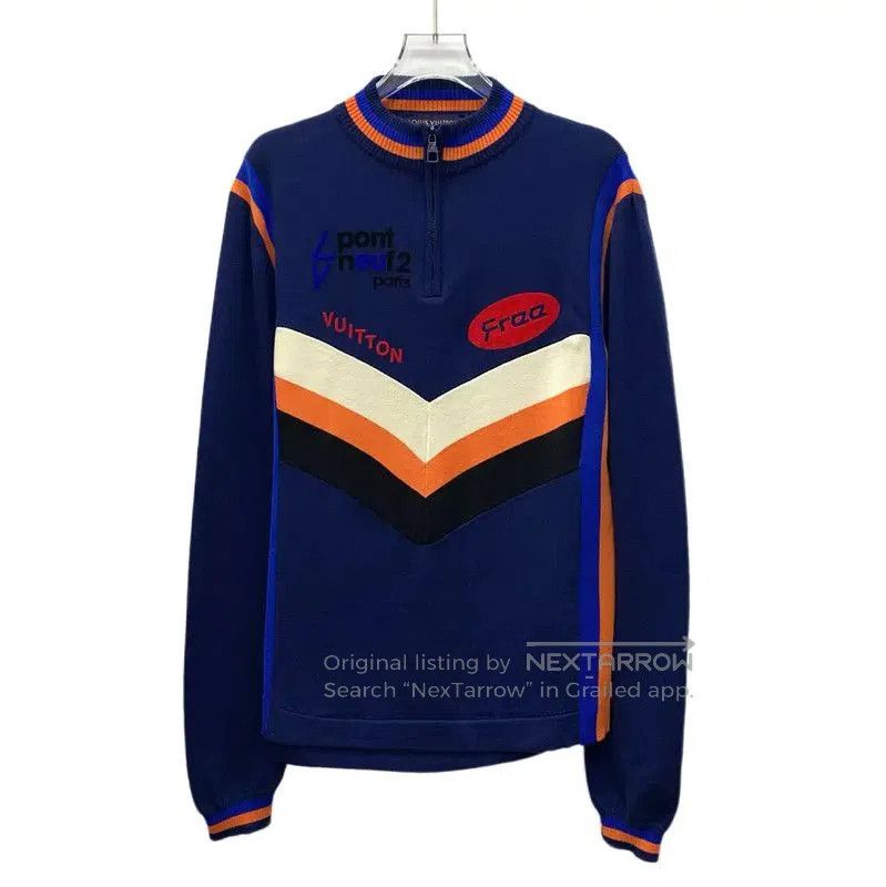 Louis Vuitton Louis Vuitton Blue Wool Women's Sweatshirt . Size M / US 6-8 / IT 42-44 - 1 Thumbnail