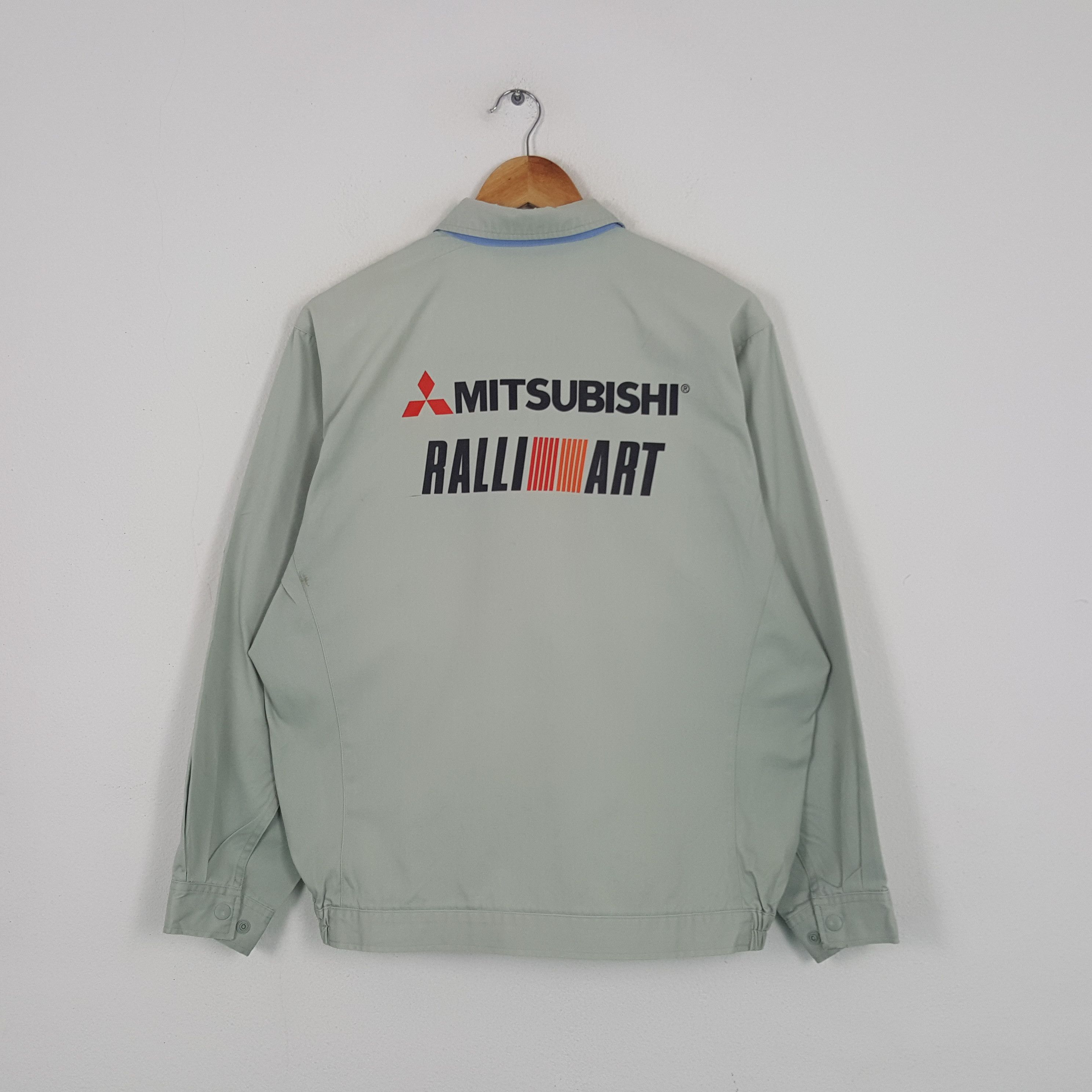 Japanese Brand × Vintage Vintage Mitsubishi Ralli Art Japanese Racing Custom Jacket Size US XL / EU 56 / 4 - 1 Thumbnail