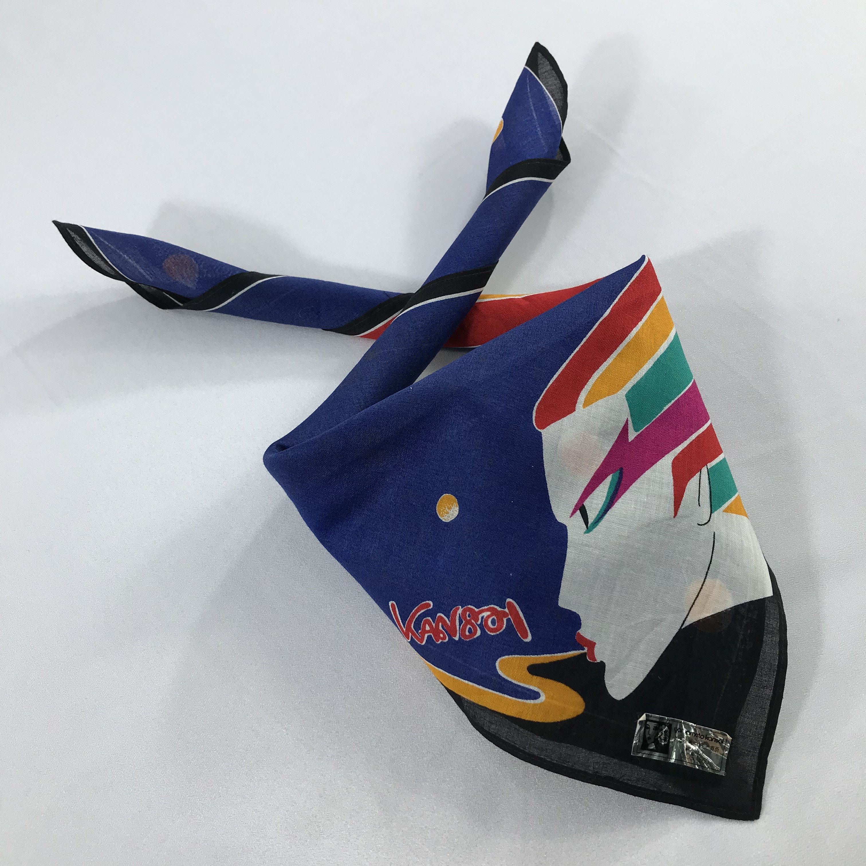Kansai Yamamoto × Vintage Kansai Yamamoto Bandana / Handkerchief / Neckerchief -S2471 Size ONE SIZE - 4 Thumbnail