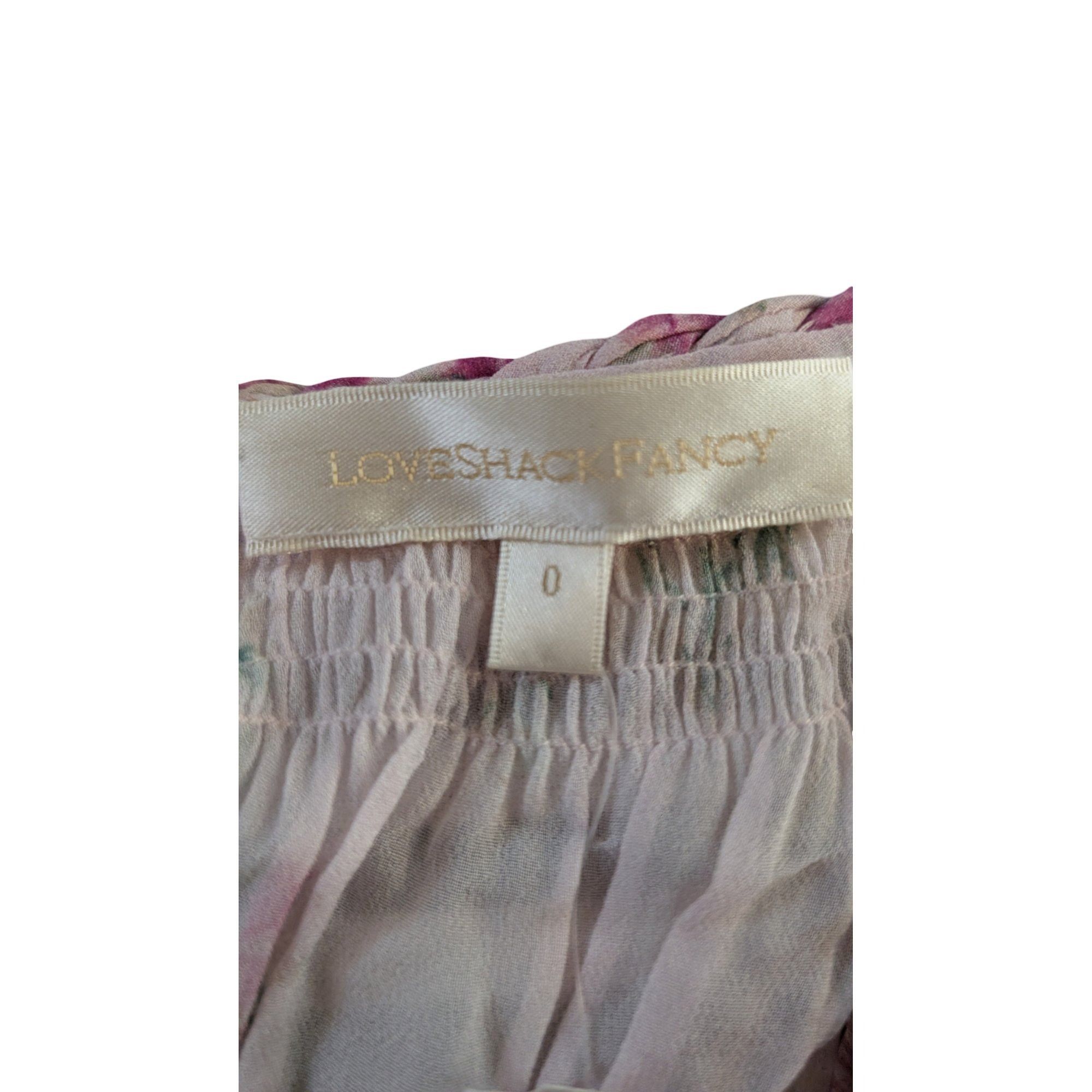 LoveShackFancy pink viscose love shack fancy dress Size XS / US 0-2 / IT 36-38 - 2 Thumbnail