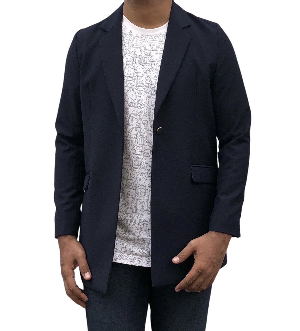 Denime Denime Japan Golden Button Navy Blue Blazer Jacket Size US S / EU 44-46 / 1 - 2 Thumbnail