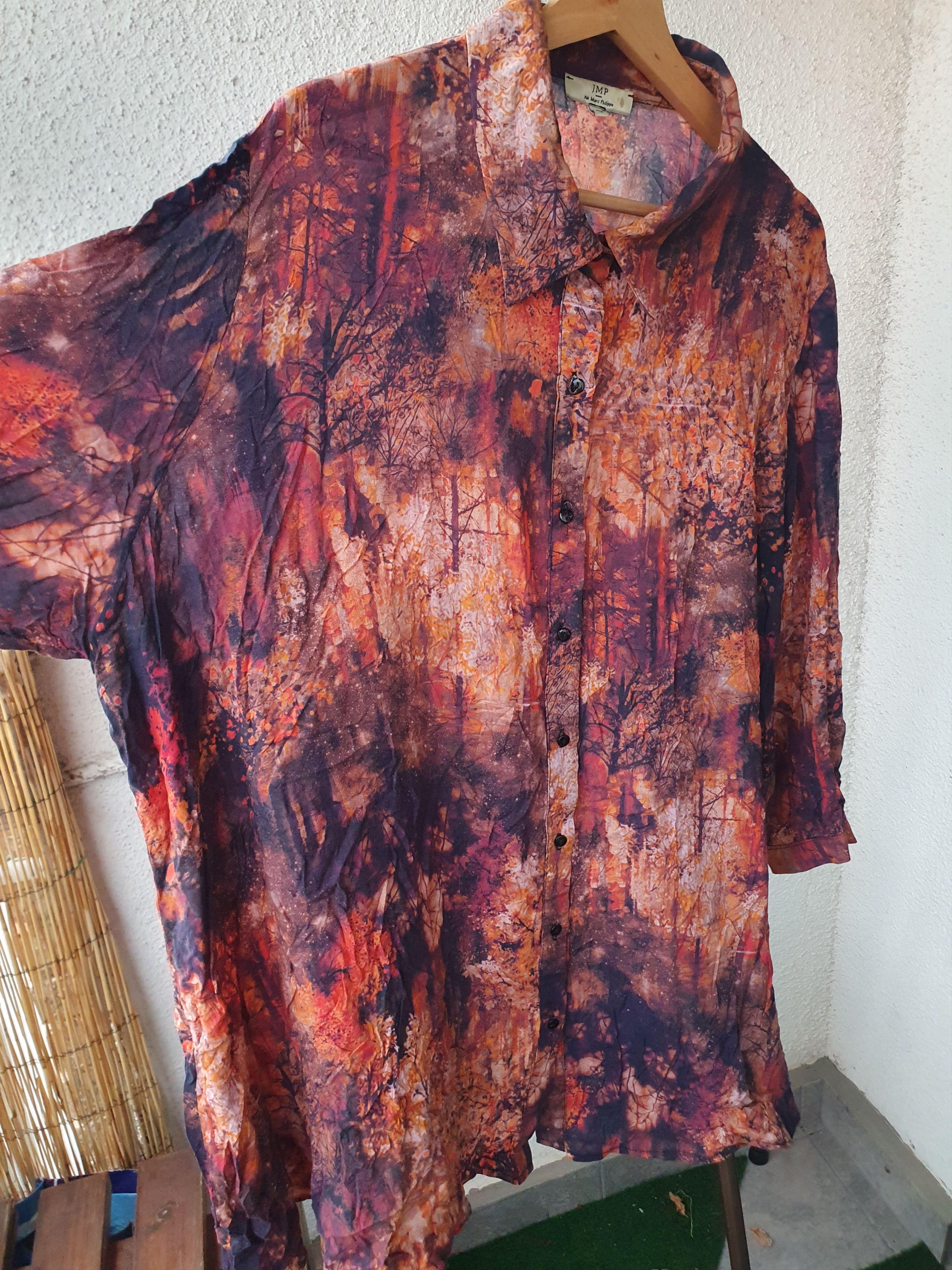 Other Jean Marc Philippe JMP Button Front Tunic Over Shirt Top 8 Size M / US 6-8 / IT 42-44 - 6 Thumbnail