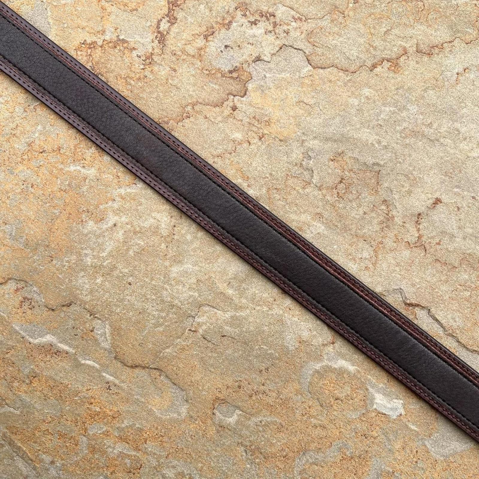 Redhead NWT Two Tone Dark Brown Soft Elk Leather Belt Size ONE SIZE - 4 Thumbnail