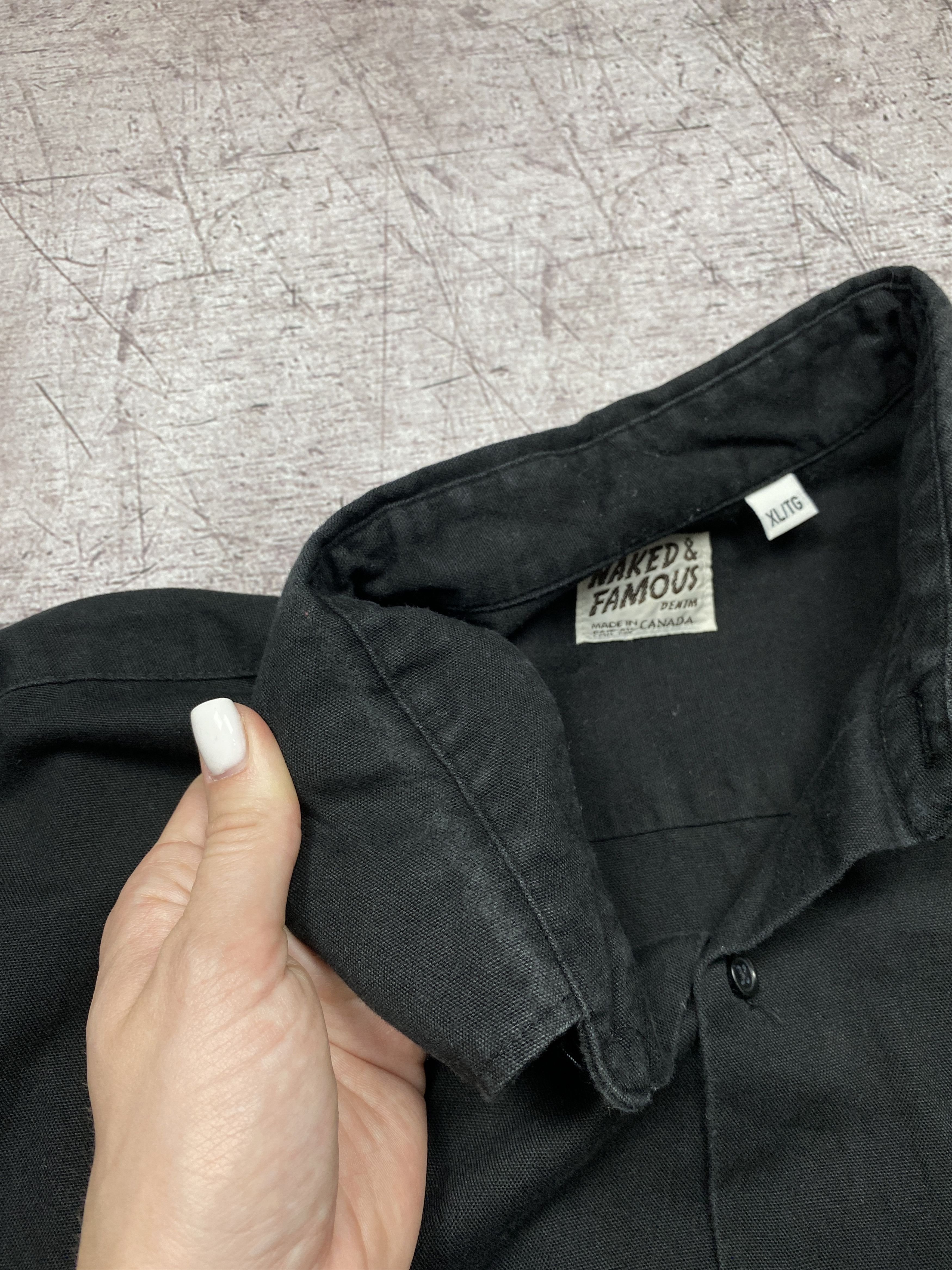 Naked & Famous × Vintage Naked & Famous Vintage Mens Heavy Cotton Shirt Size US XL / EU 56 / 4 - 5 Thumbnail