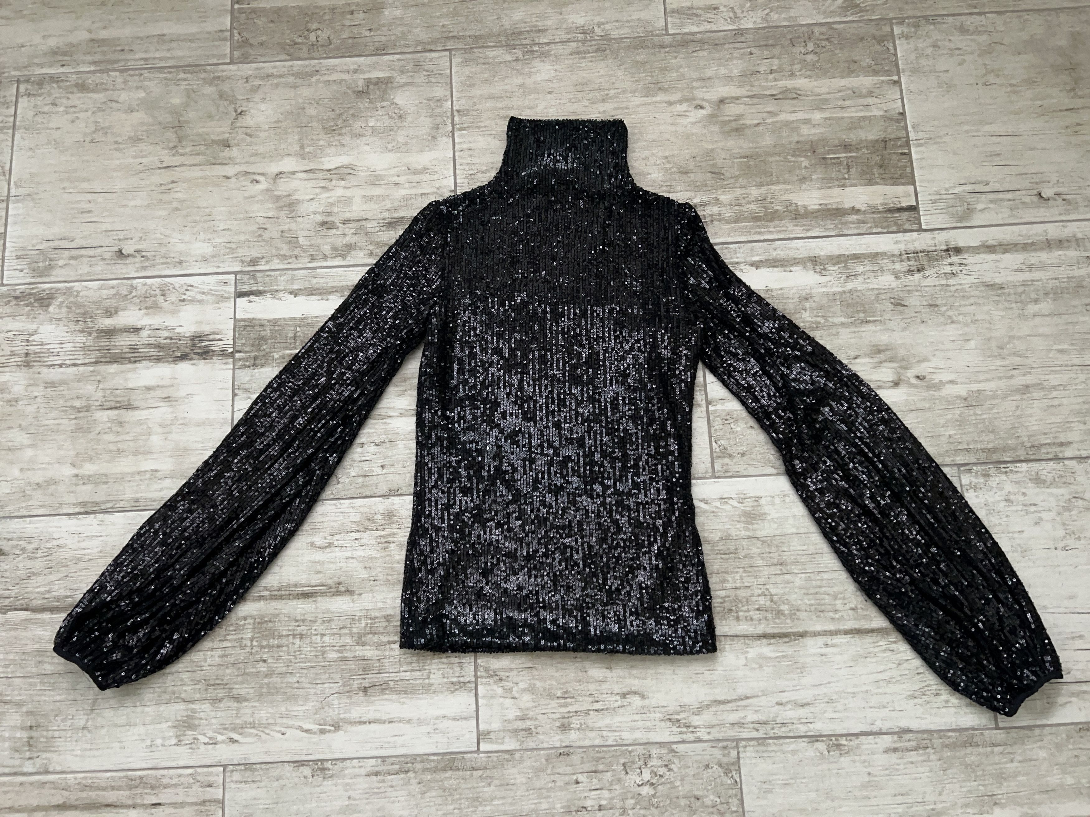 Redemption REDEMPTION Draped Sequins Top Shirt Blouse Baggy Sleeves Size S / US 4 / IT 40 - 14 Thumbnail