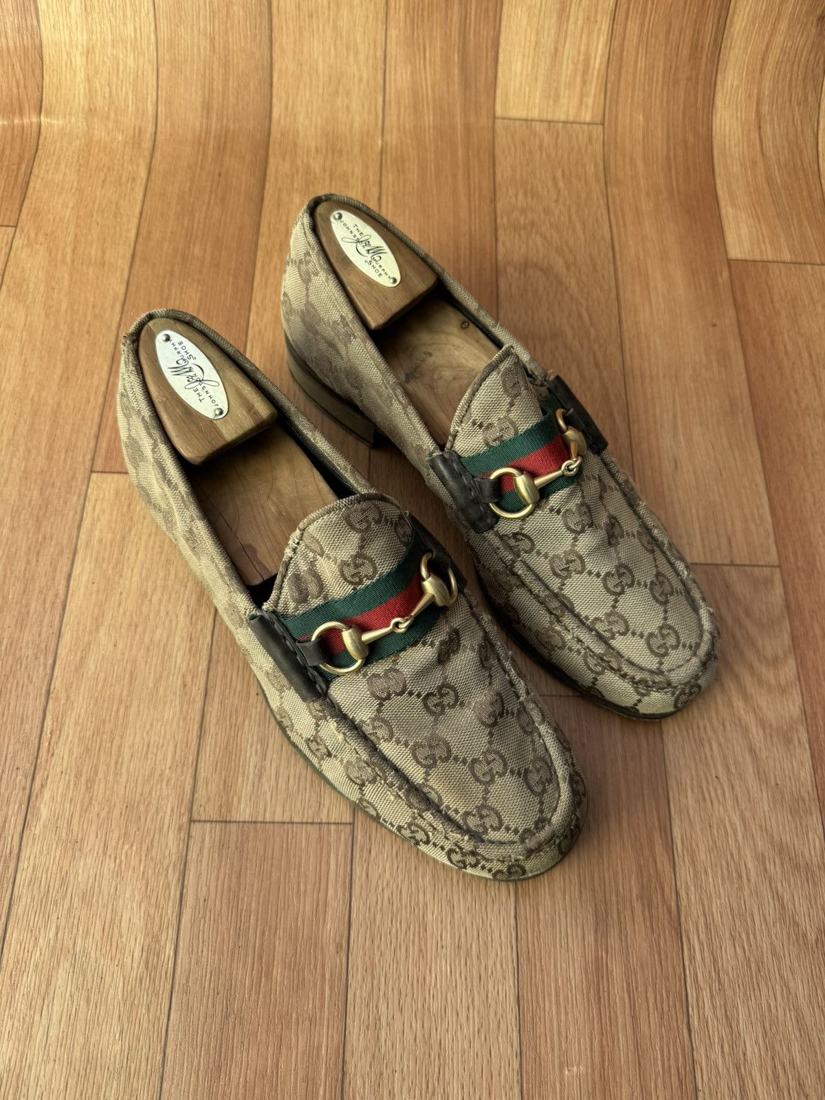 Gucci Gucci Horsebit GG Monogram loafers Size US 9 / EU 42 - 3 Thumbnail