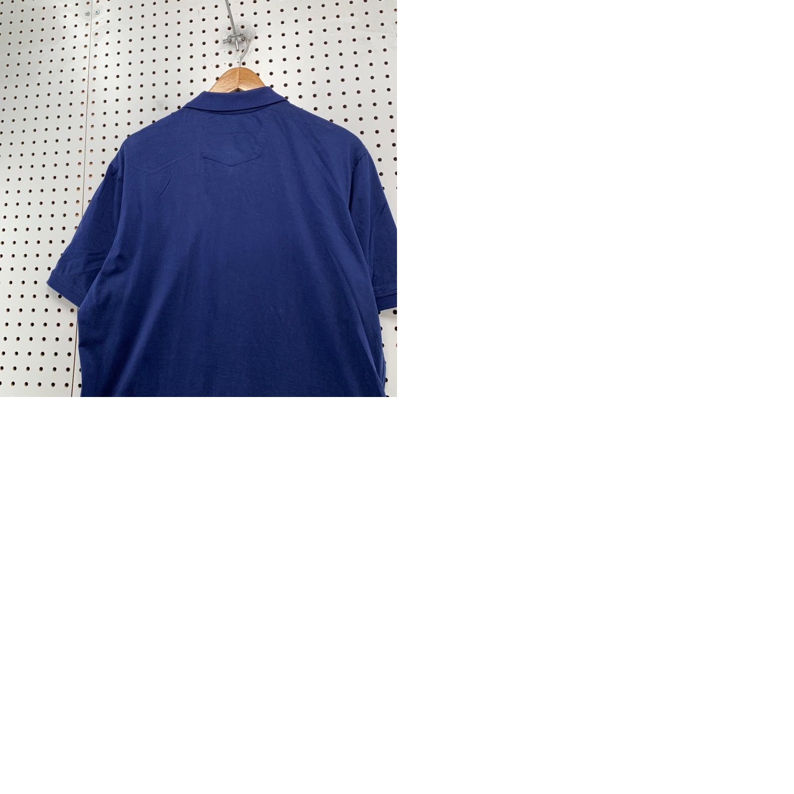 Robert Graham Robert Graham Polo Shirt Mens Large Navy Blue Short Sleeve Collared Preppy Work Shirt Size US L / EU 52-54 / 3 - 9 Thumbnail