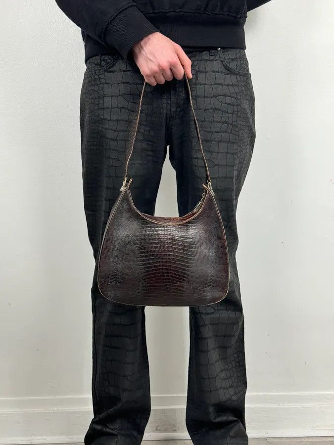 Balenciaga 1990s Balenciaga Brown Leather Handle Bag Size ONE SIZE - 2 Thumbnail