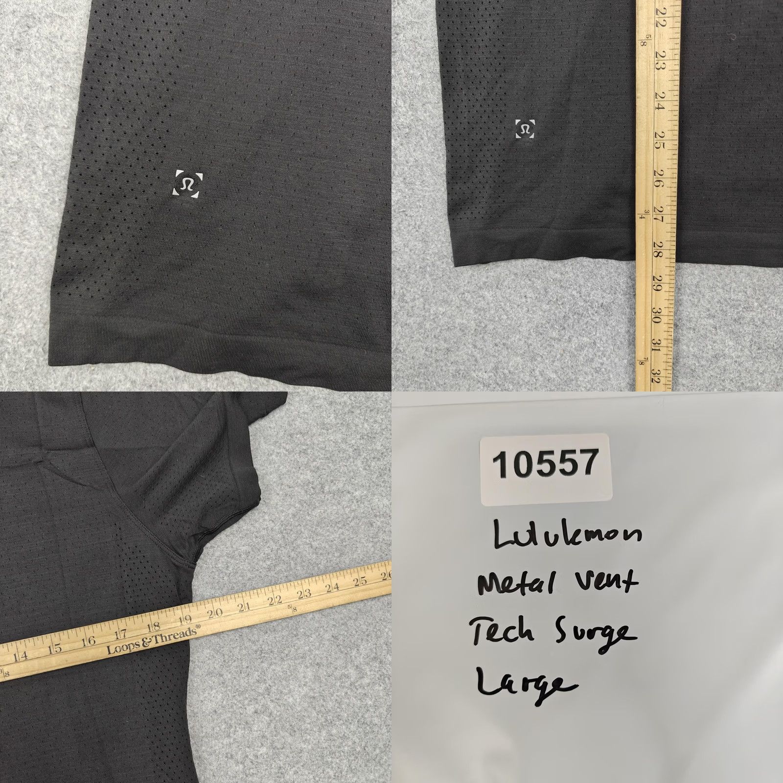 Lululemon Lululemon Metal Vent Tech Surge Shirt Mens Large Black 1/4 Zip Running Training Size US L / EU 52-54 / 3 - 8 Thumbnail