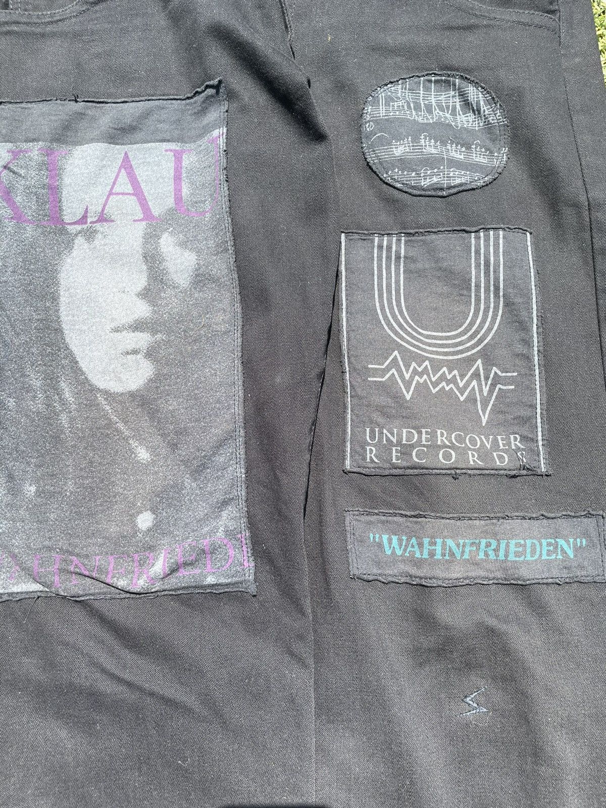 Undercover SS06 “T” - Undercover Patchwork Klaus Black Denim Size US 31 - 6 Thumbnail