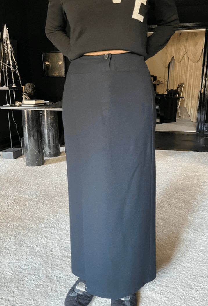Vintage × Yohji Yamamoto Yohji Yamamoto Skirt Midi Maxi Wool Vintage Size 26" / US 2 / IT 38 - 6 Thumbnail