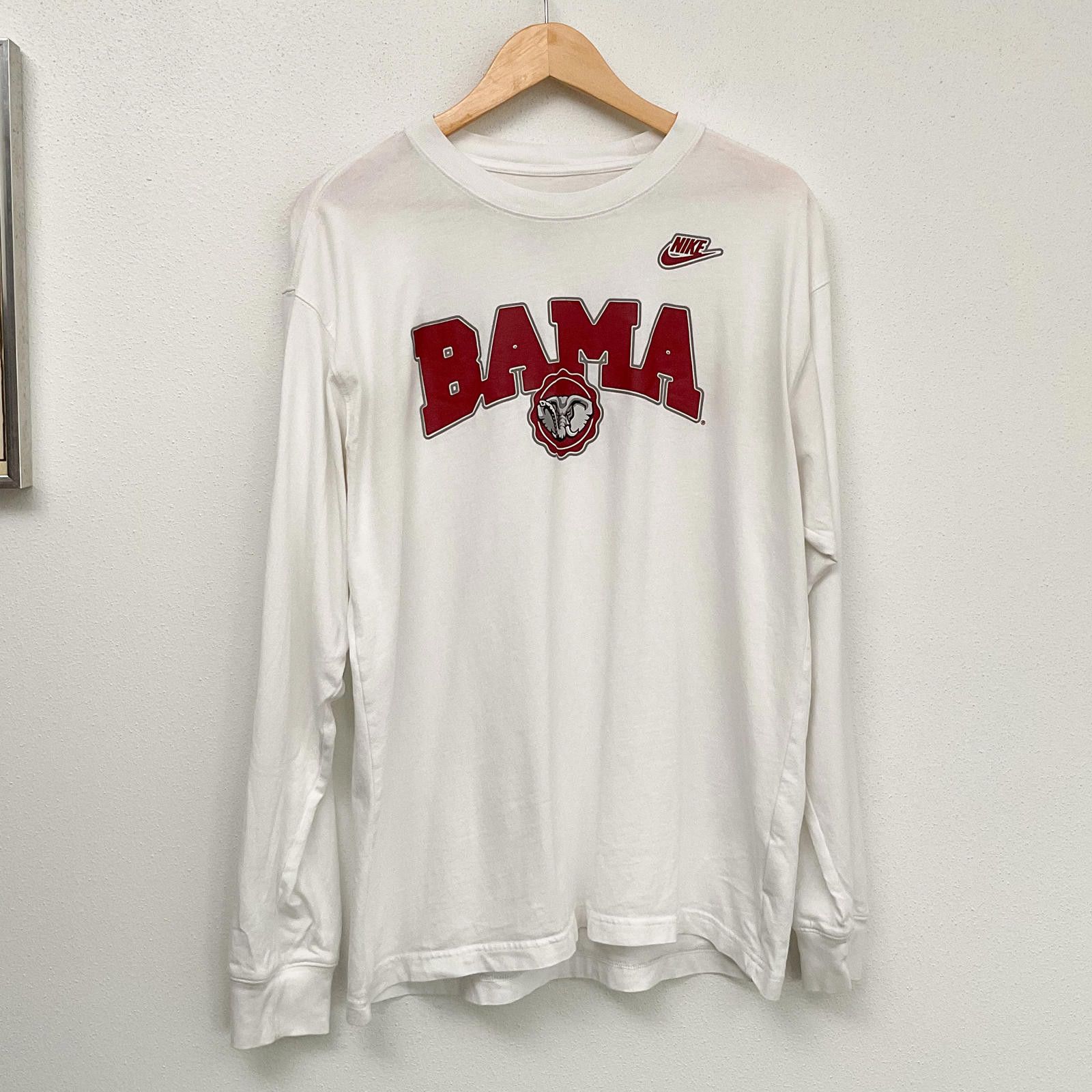 Nike NIKE bama alabama white long sleeve tee shirt tshirt medium Size US M / EU 48-50 / 2 - 2 Thumbnail
