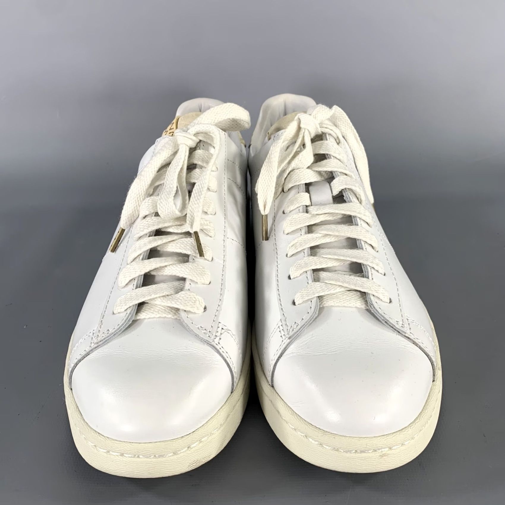 Visvim VISVIM Size 9.5 White Leather Lace Up Sneakers Size US 10 / EU 43 - 4 Thumbnail