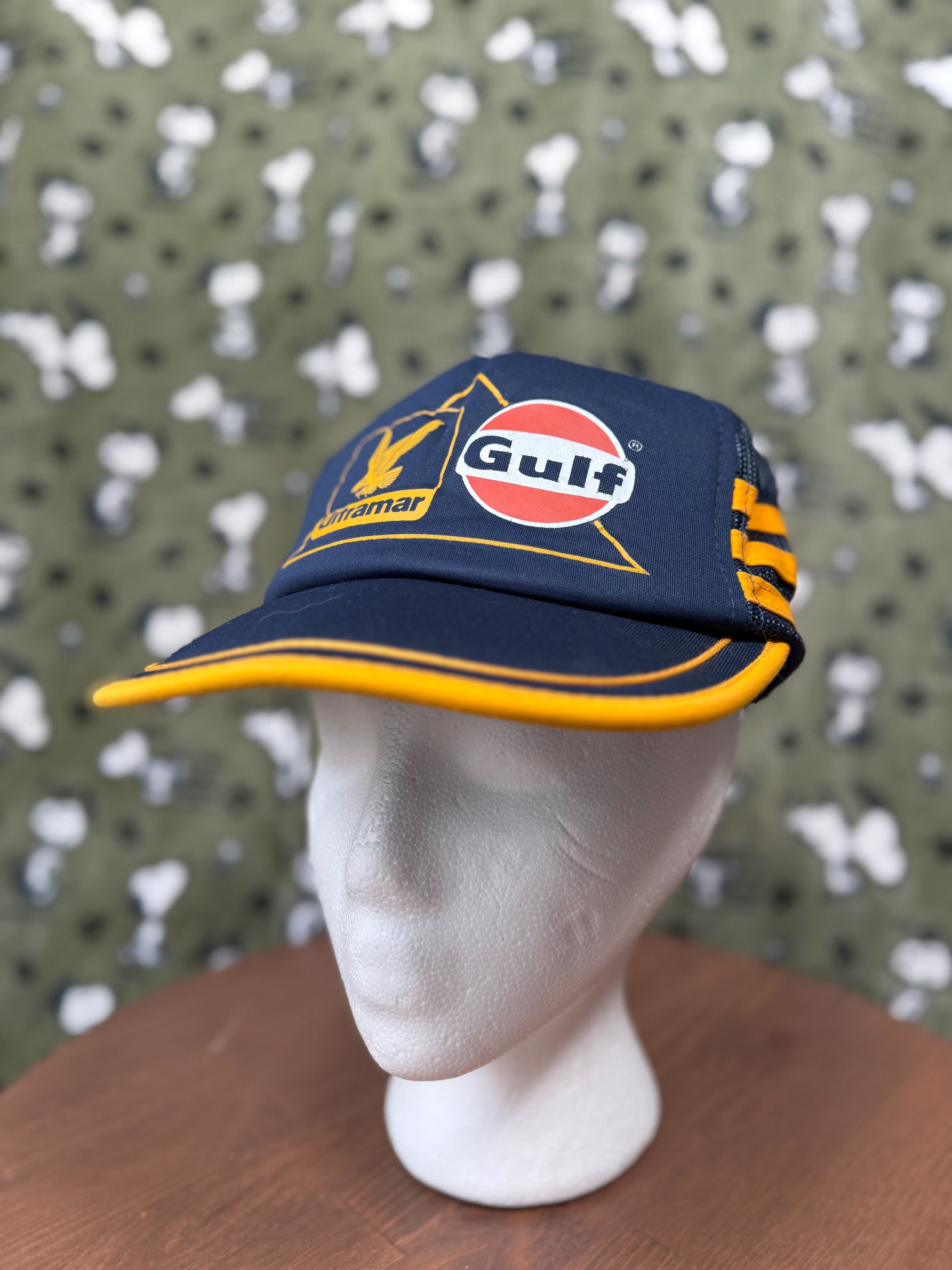 Japanese Brand × Vintage Vintage Ultramar Gulf Trucker Hat Size ONE SIZE - 1 Thumbnail