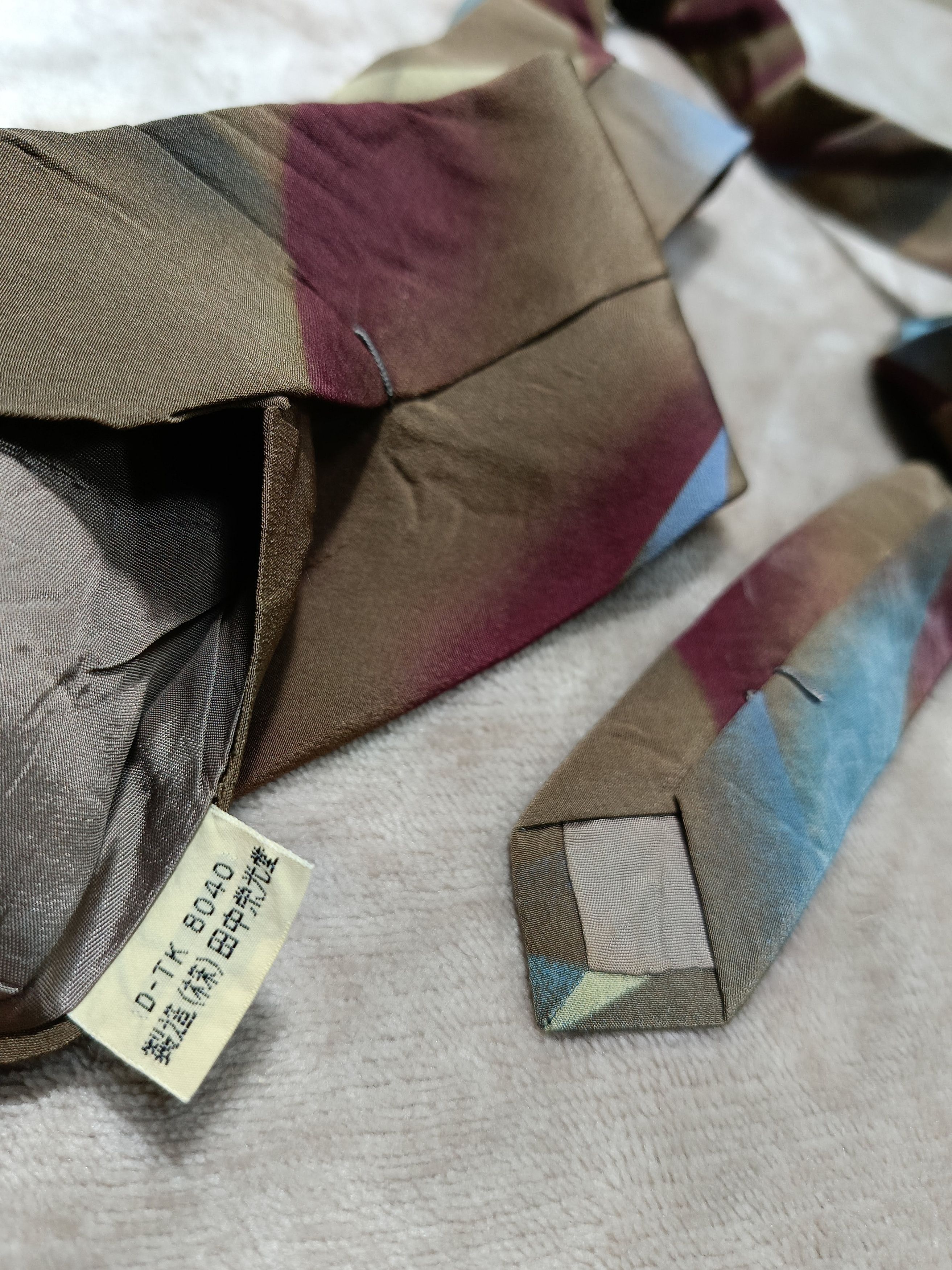 Issey Miyake Issey Miyake Japan brown art tie Size ONE SIZE - 7 Thumbnail