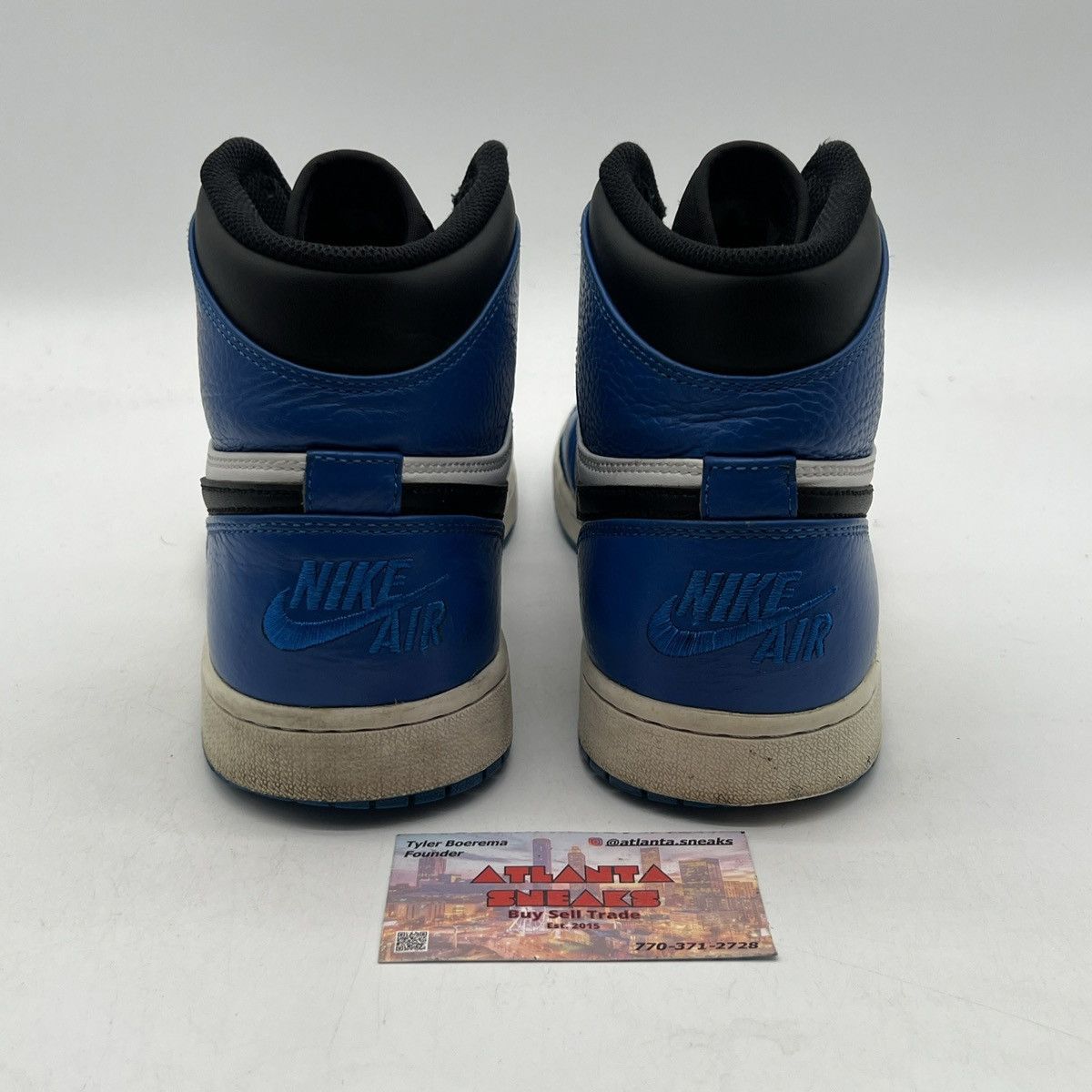 Nike Air Jordan 1 rare air soar blue Size US 11.5 / EU 44-45 - 3 Thumbnail