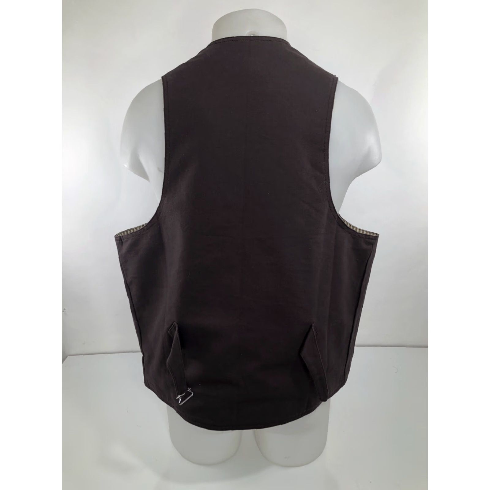 Scully SCULLY Mens XL Canvas Western Frontier Vest Men Brown Western Style EXCELLENT Vest Size US XL / EU 56 / 4 - 4 Thumbnail