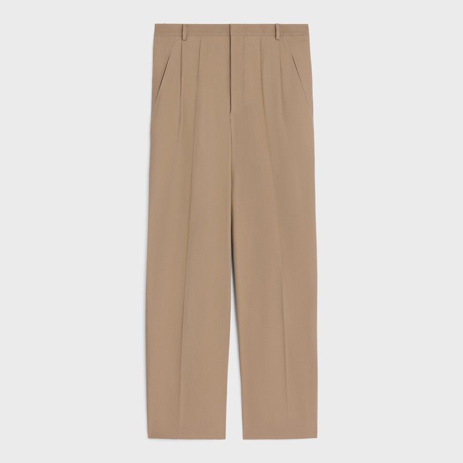 Celine o1d2blof0226 Cotton Pants in Beige Size US 34 / EU 50 - 1 Thumbnail