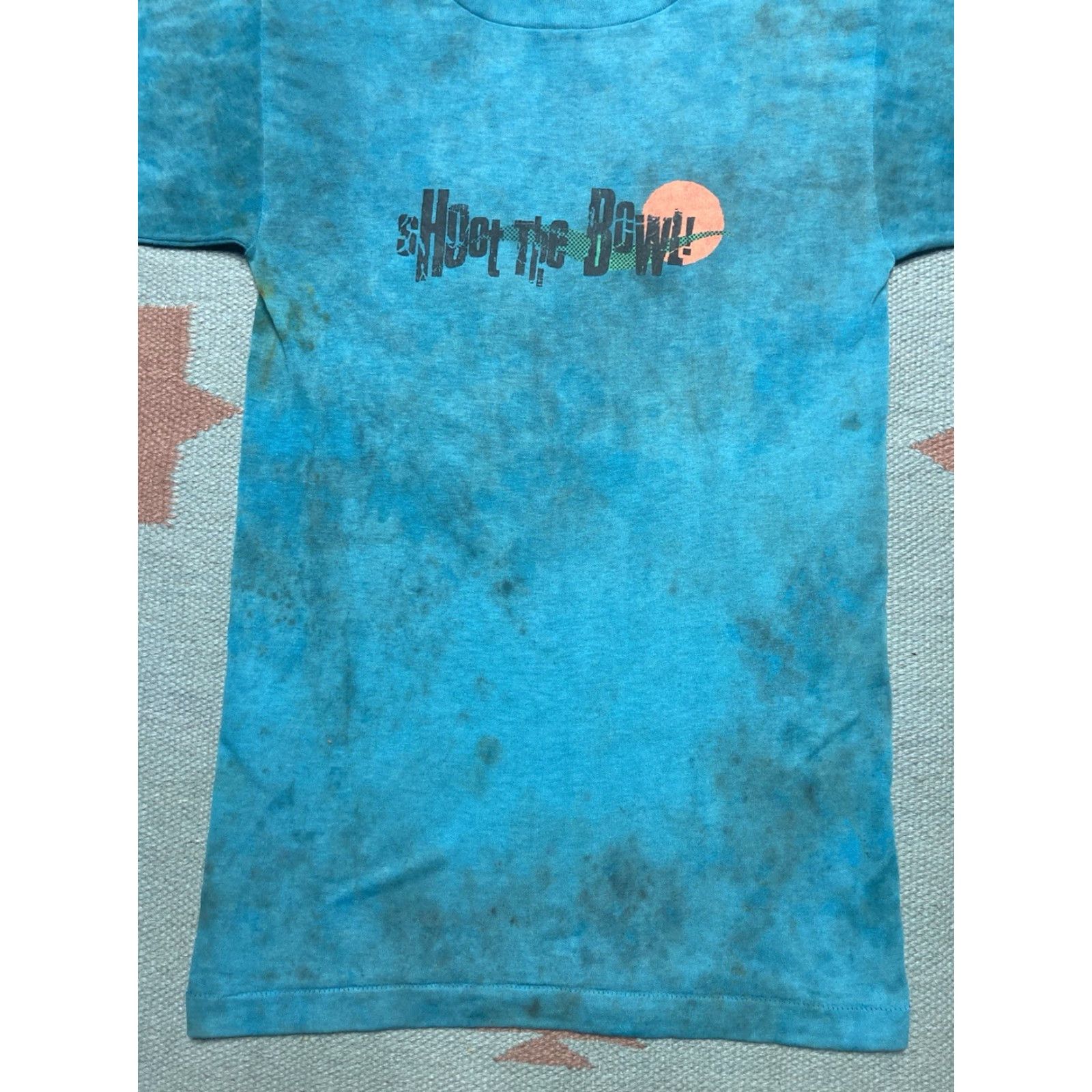 Ocean Pacific VINTAGE Ocean Pacific T-Shirt 80s Men XS Small Blue Shoot the Bowl Surf Stained Paper Thin Size US S / EU 44-46 / 1 - 7 Thumbnail