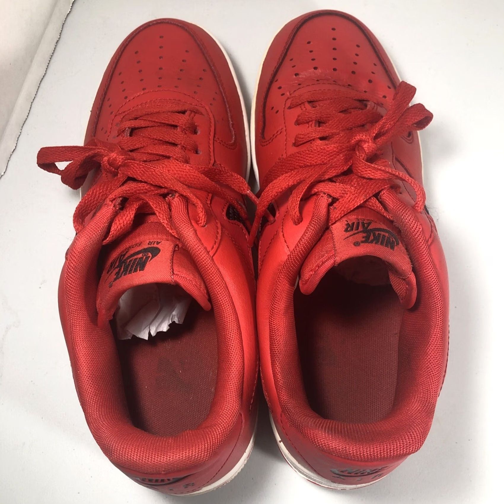 Nike Nike Air Force 1 '07 LV8 Cut Out Swoosh Red Bred CZ7377-600 Men's Sz 8 RARE Size US 7 / EU 40 - 5 Thumbnail