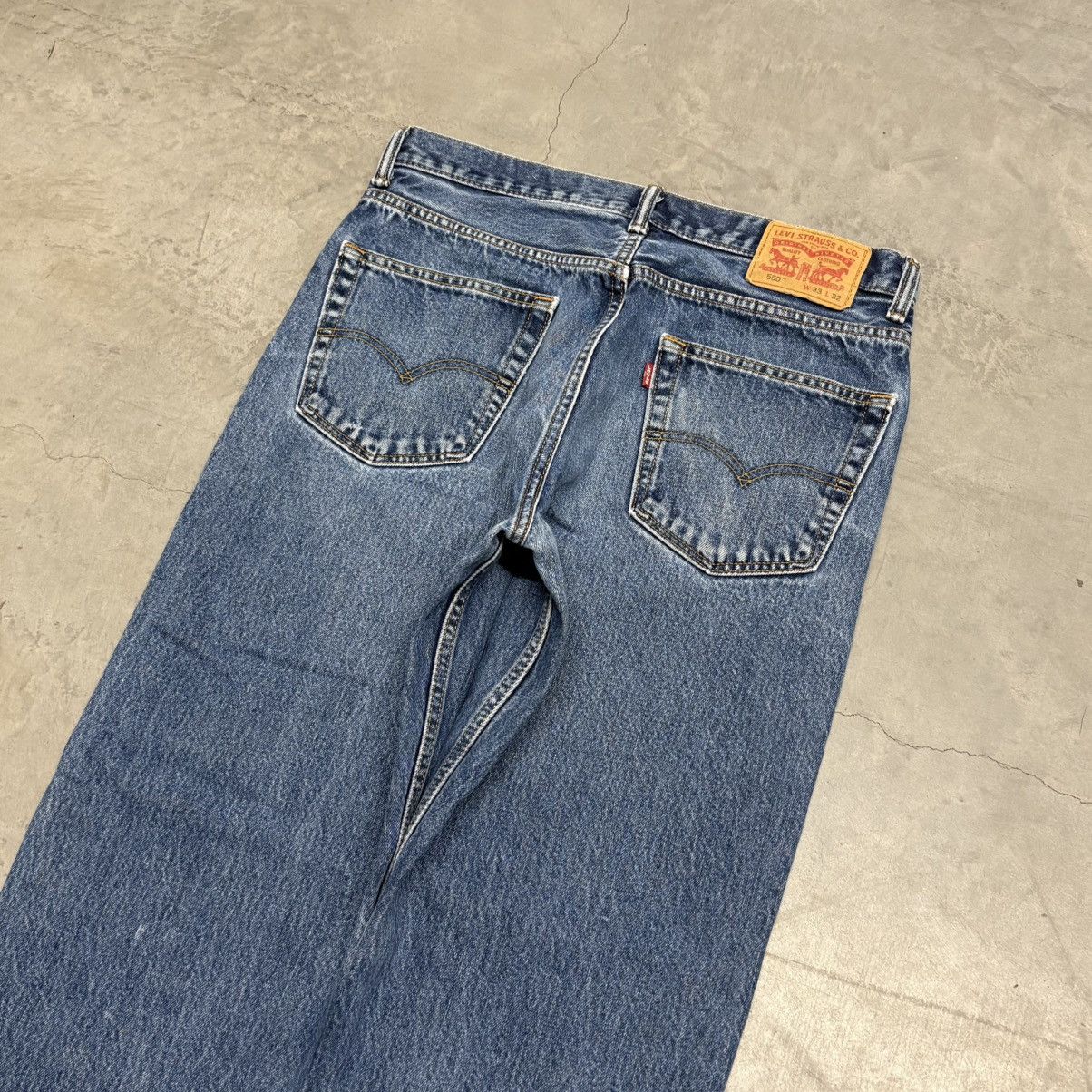 Levi's Vintage Levi’s Baggy Denim Jeans Faded Whiskered Grunge Size US 32 / EU 48 - 5 Thumbnail