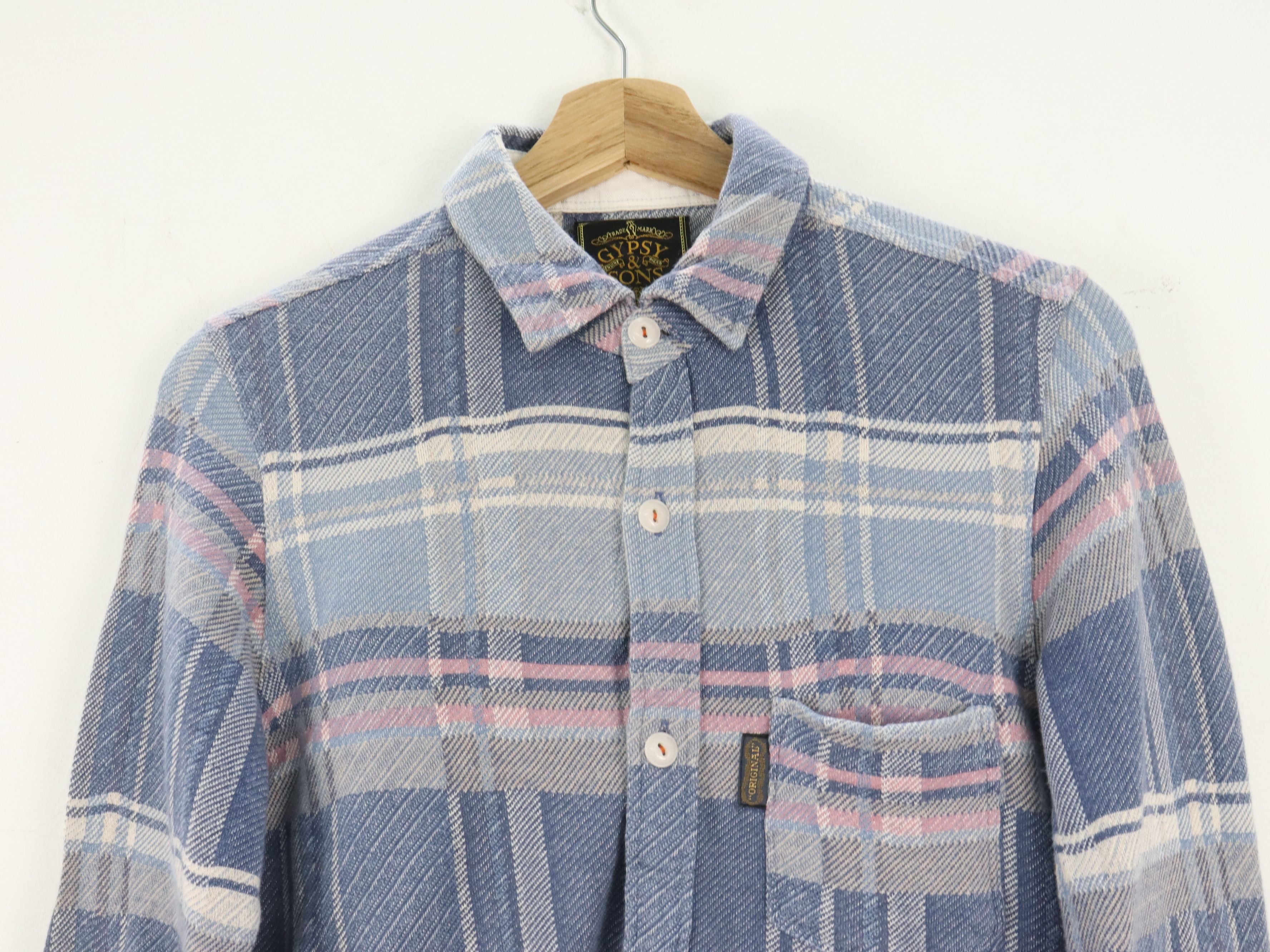 Japanese Brand Gypsy & Sons Japan Plaid Long Sleeve Shirt Size US S / EU 44-46 / 1 - 3 Thumbnail