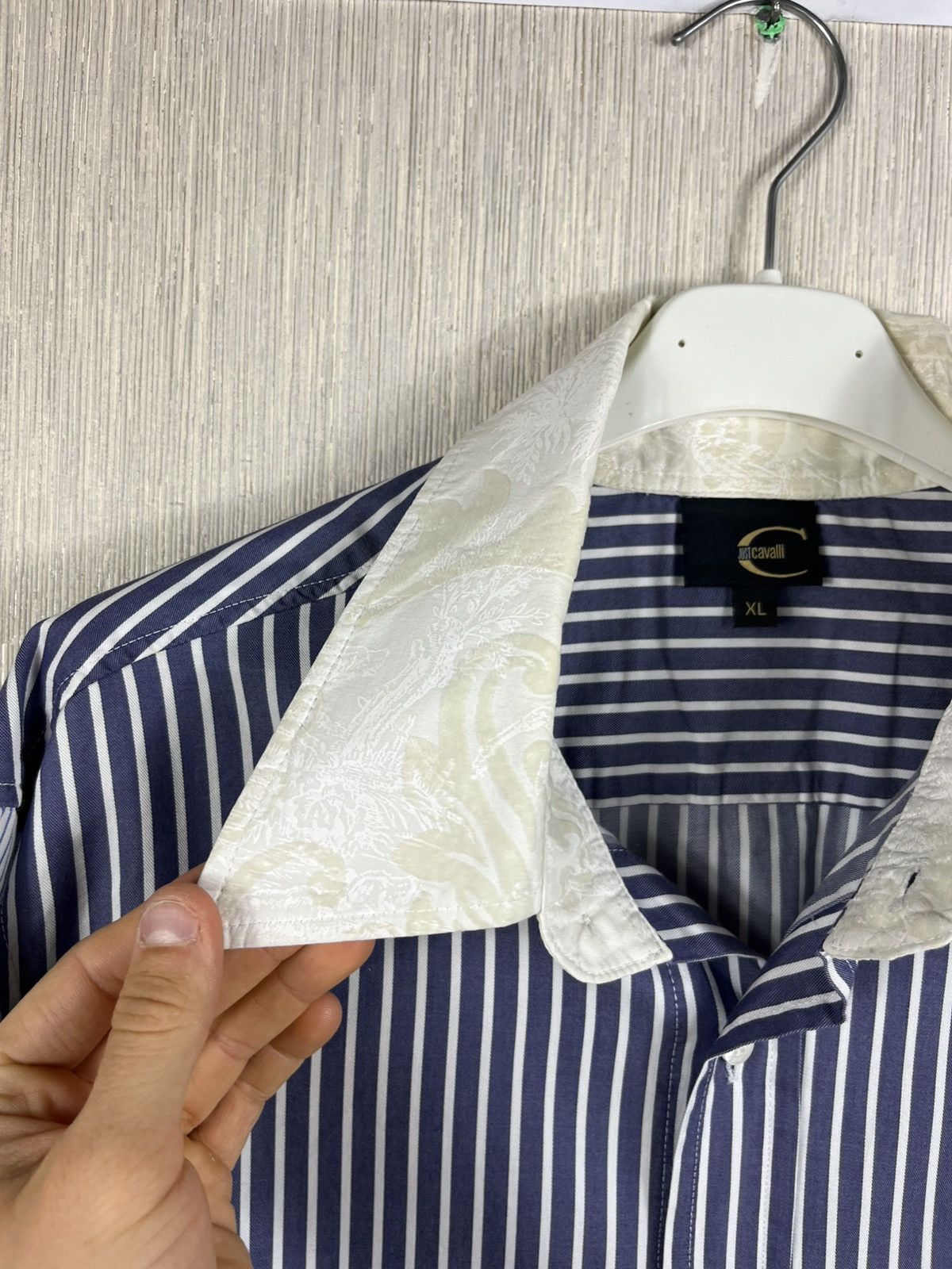 Roberto Cavalli Vintage Roberto Just Cavalli luxury baroque striped shirt Size US S / EU 44-46 / 1 - 10 Thumbnail
