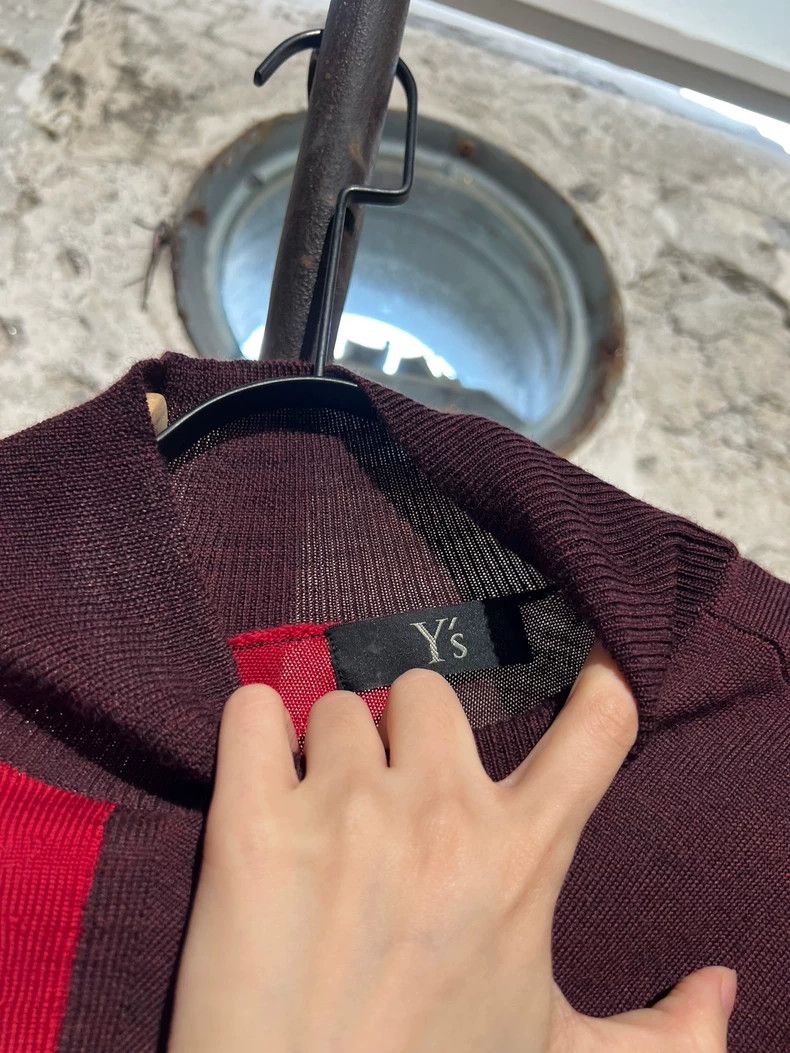 Y's Y's Color-block irregular wool pullover Cape sweater Size US M / EU 48-50 / 2 - 4 Thumbnail