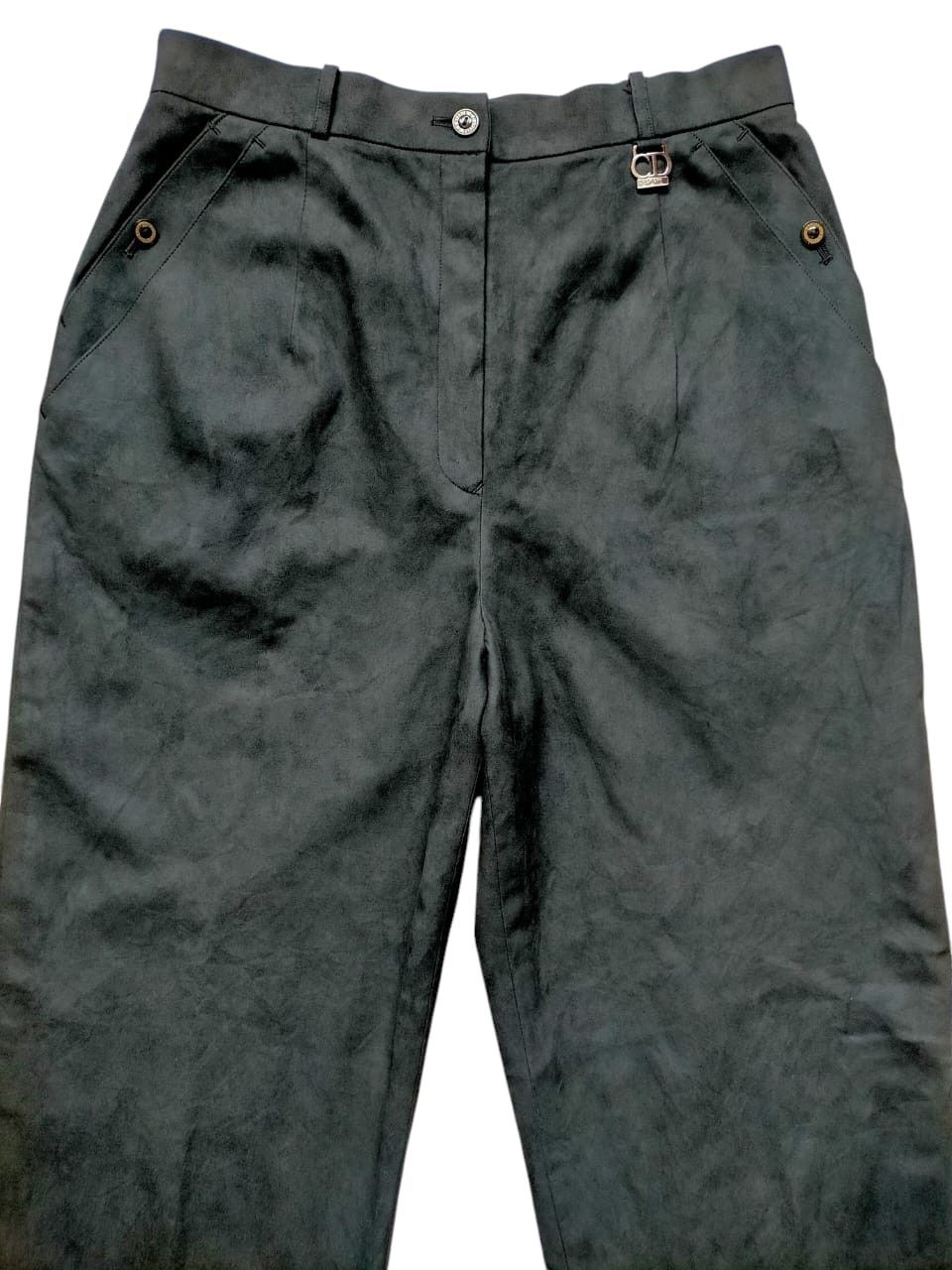 Christian Dior Monsieur Christian Dior Sport Moleskin Black Pants Size US 29 - 5 Thumbnail