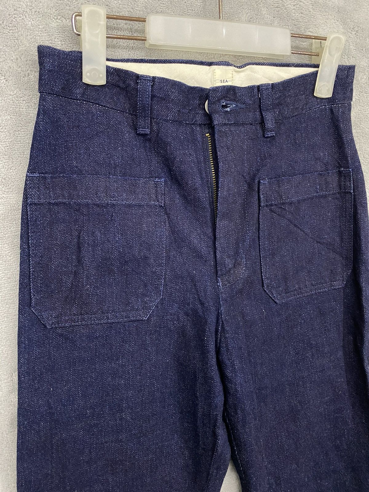 Vintage JAPANESE BRAND SEA BOOTCUT BLIE DENIM SELVEDGE Size US 26 / EU 42 - 6 Thumbnail