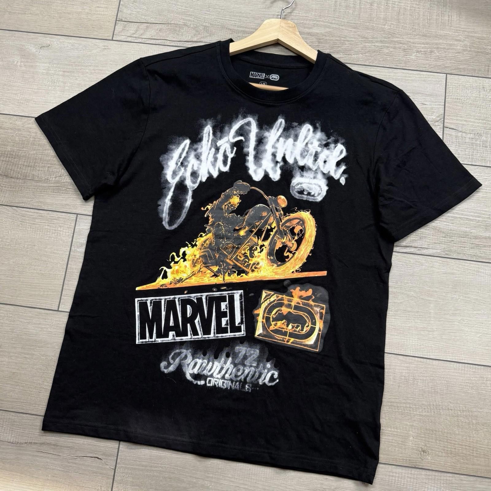 Marvel Comics Marvel x Ecko Unltd Ghost Rider T-Shirt Sz L Flame Size US L / EU 52-54 / 3 - 1 Thumbnail