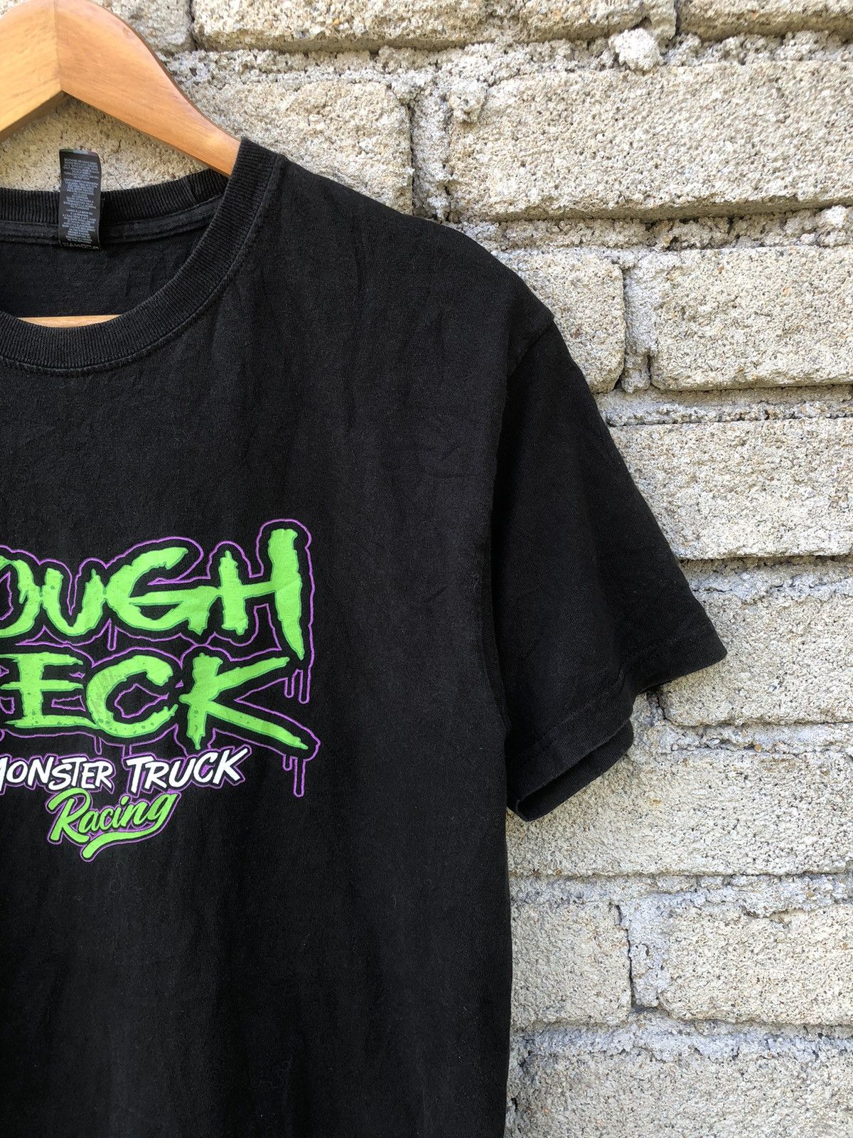 Marlboro × Vintage Vintage Y2K Rough Neck Monster Truck Racing Tshirt Size US M / EU 48-50 / 2 - 13 Thumbnail