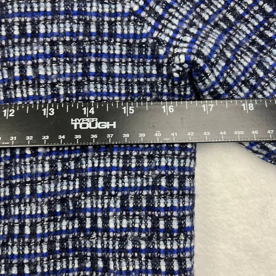 J.Crew J Crew Cardigan Women Blue Tweed Long Sleeve Stretch Fit S-M Size M / US 6-8 / IT 42-44 - 4 Thumbnail