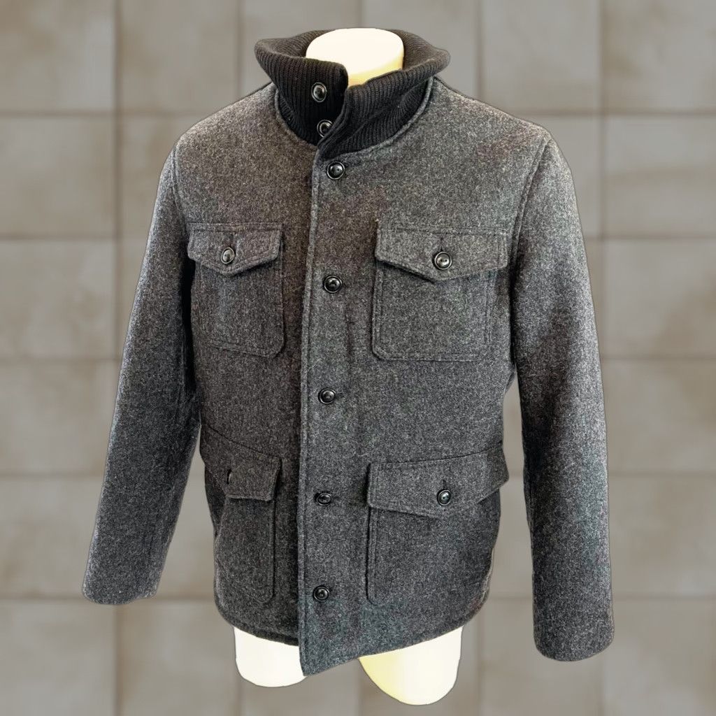 Schott VINTAGE Schott NYC N-5A Mens Large Wool Flying Jacket Flight USA 1860 Pockets Bomber Size US L / EU 52-54 / 3 - 1 Thumbnail
