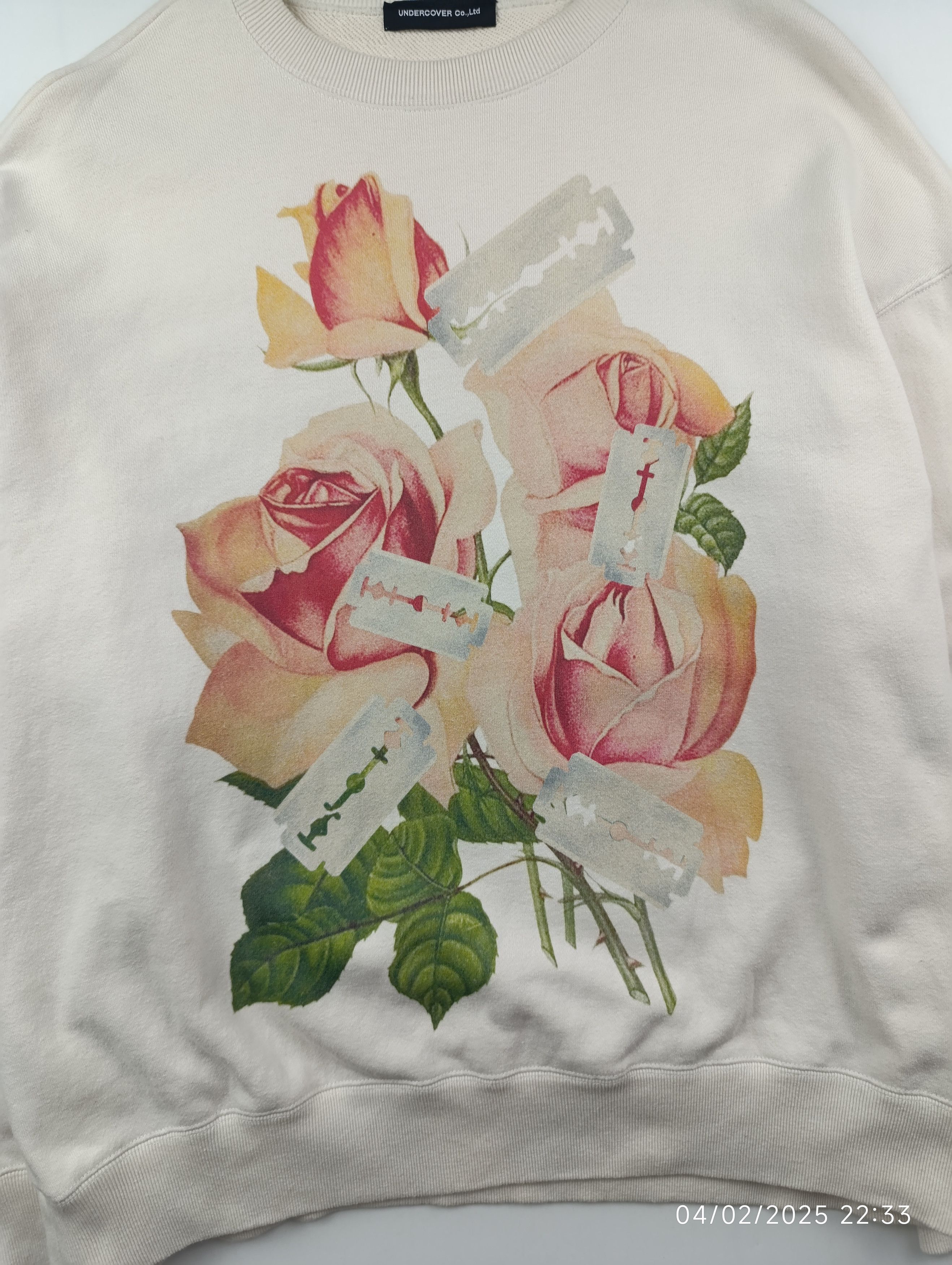 Undercover Undercover off-white rose and razor blade sweatshirt Size US S / EU 44-46 / 1 - 5 Thumbnail