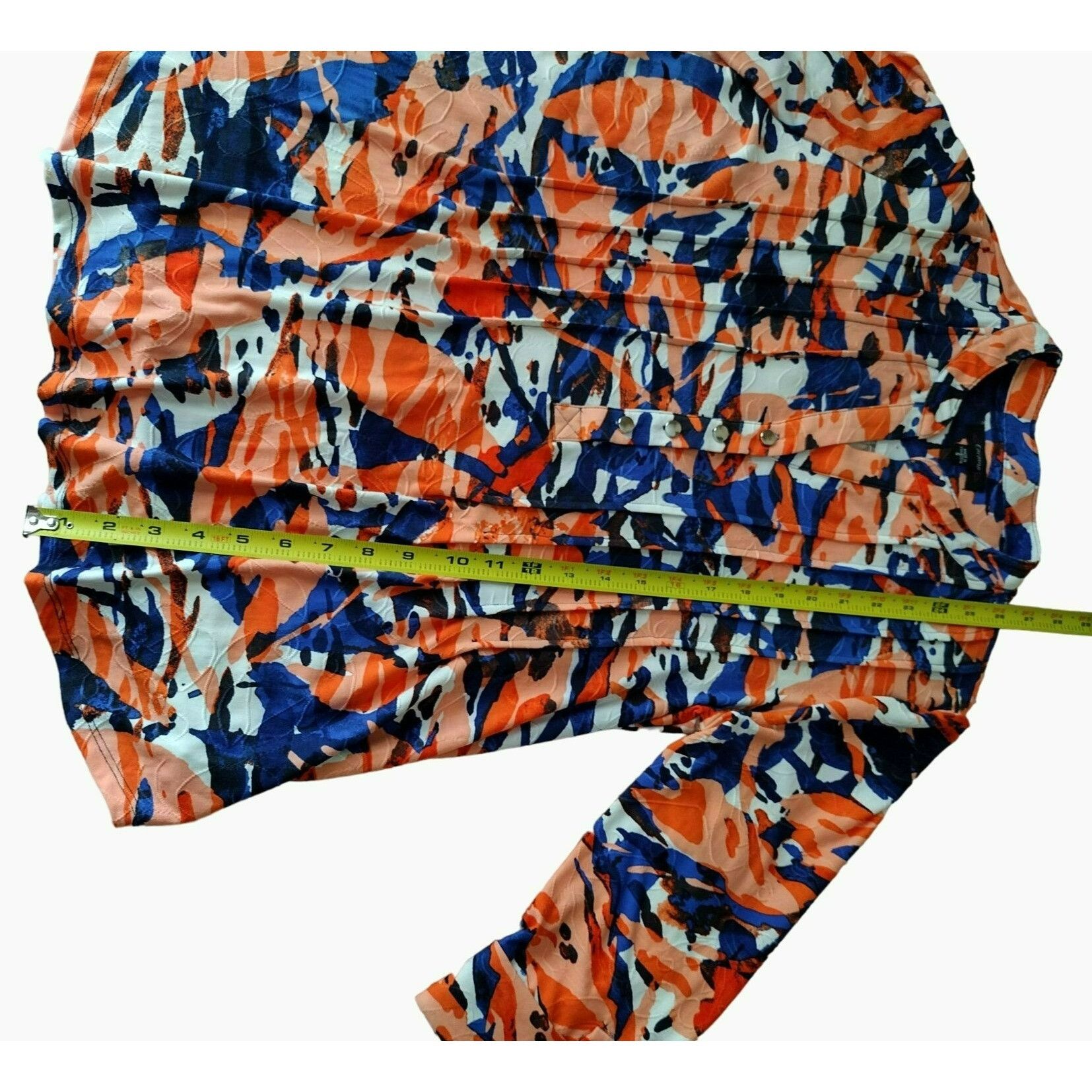 Other Womens Cocomo Abstract Print Button-Front Top Sz S Polyester Size S / US 4 / IT 40 - 5 Thumbnail