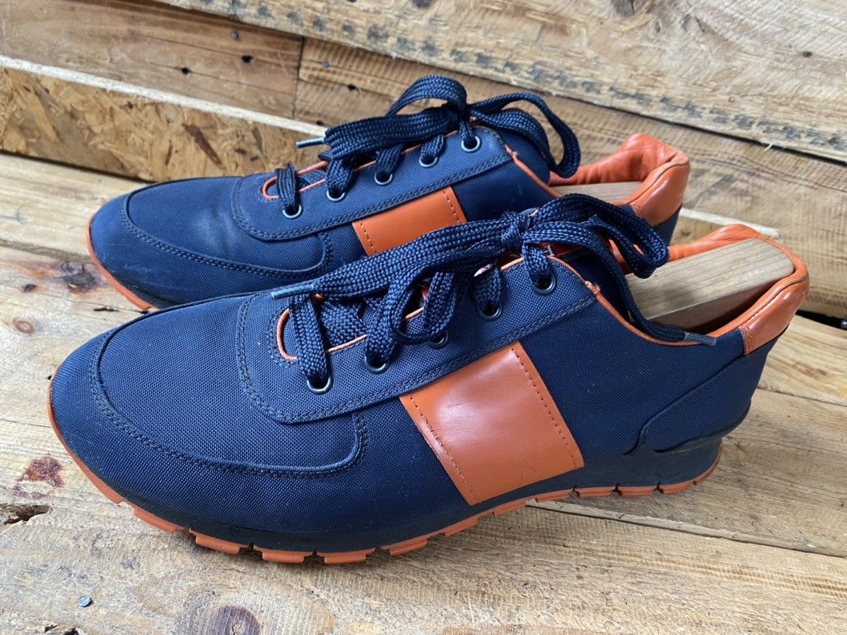 Prada Prada match blue leather trainer sneakers Size US 11.5 / EU 44-45 - 5 Thumbnail