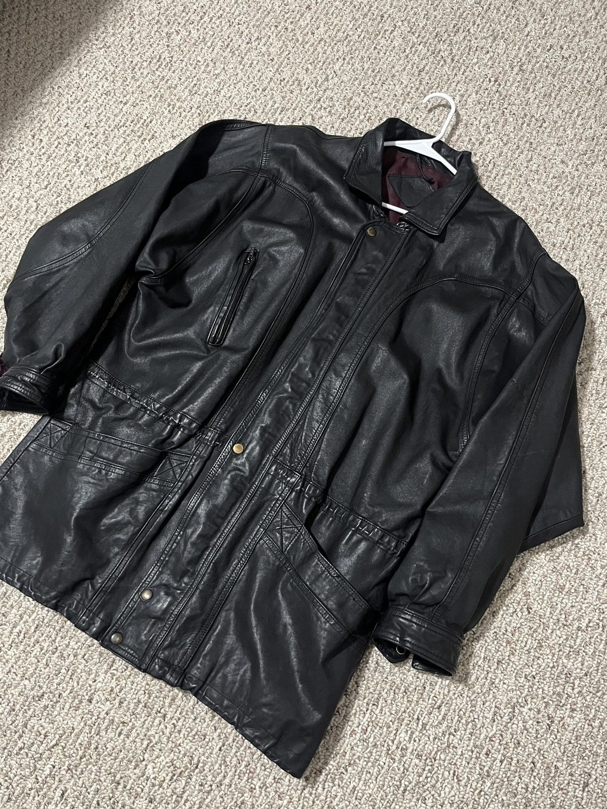 Vintage Vintage Leather Jacket Size US XL / EU 56 / 4 - 1 Thumbnail