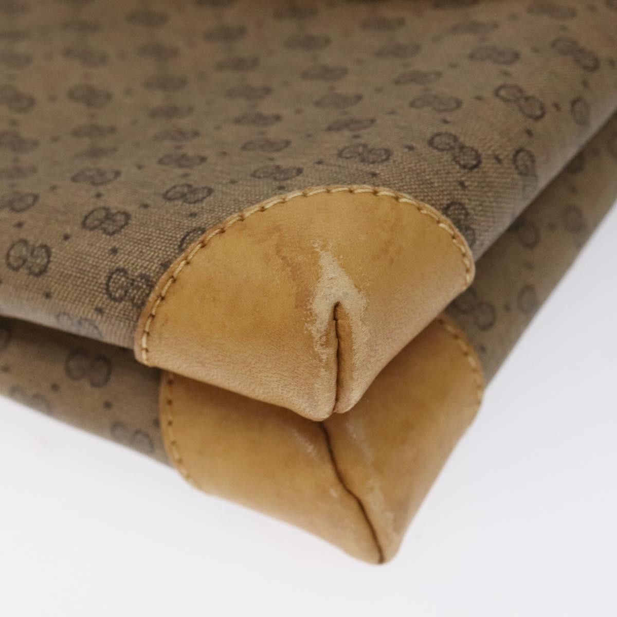 Gucci GUCCI Micro GG Canvas Shoulder Bag Pvc Leather Beige Size ONE SIZE - 10 Thumbnail