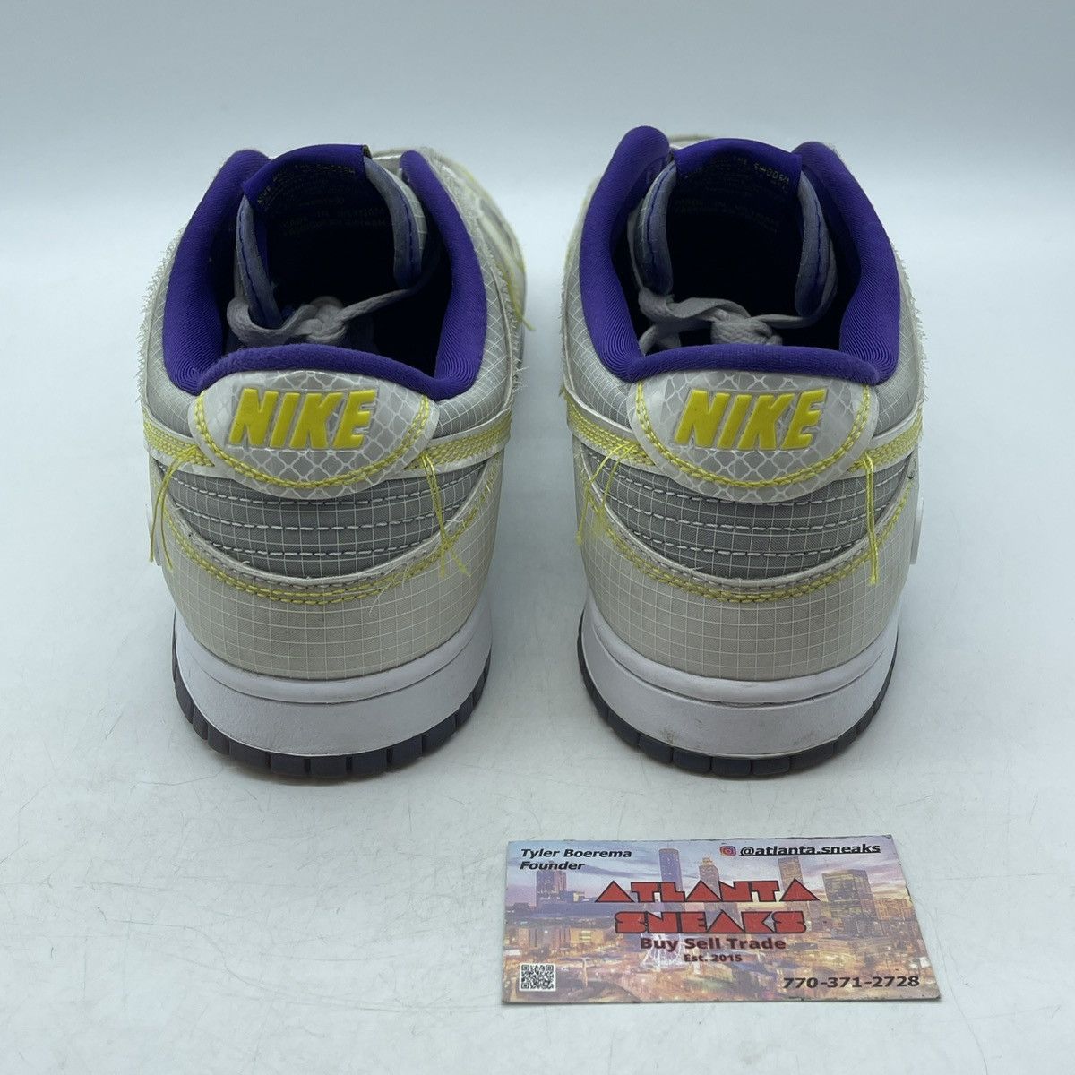 Nike Union la x dunk low passport pack court purple Size US 11.5 / EU 44-45 - 3 Thumbnail