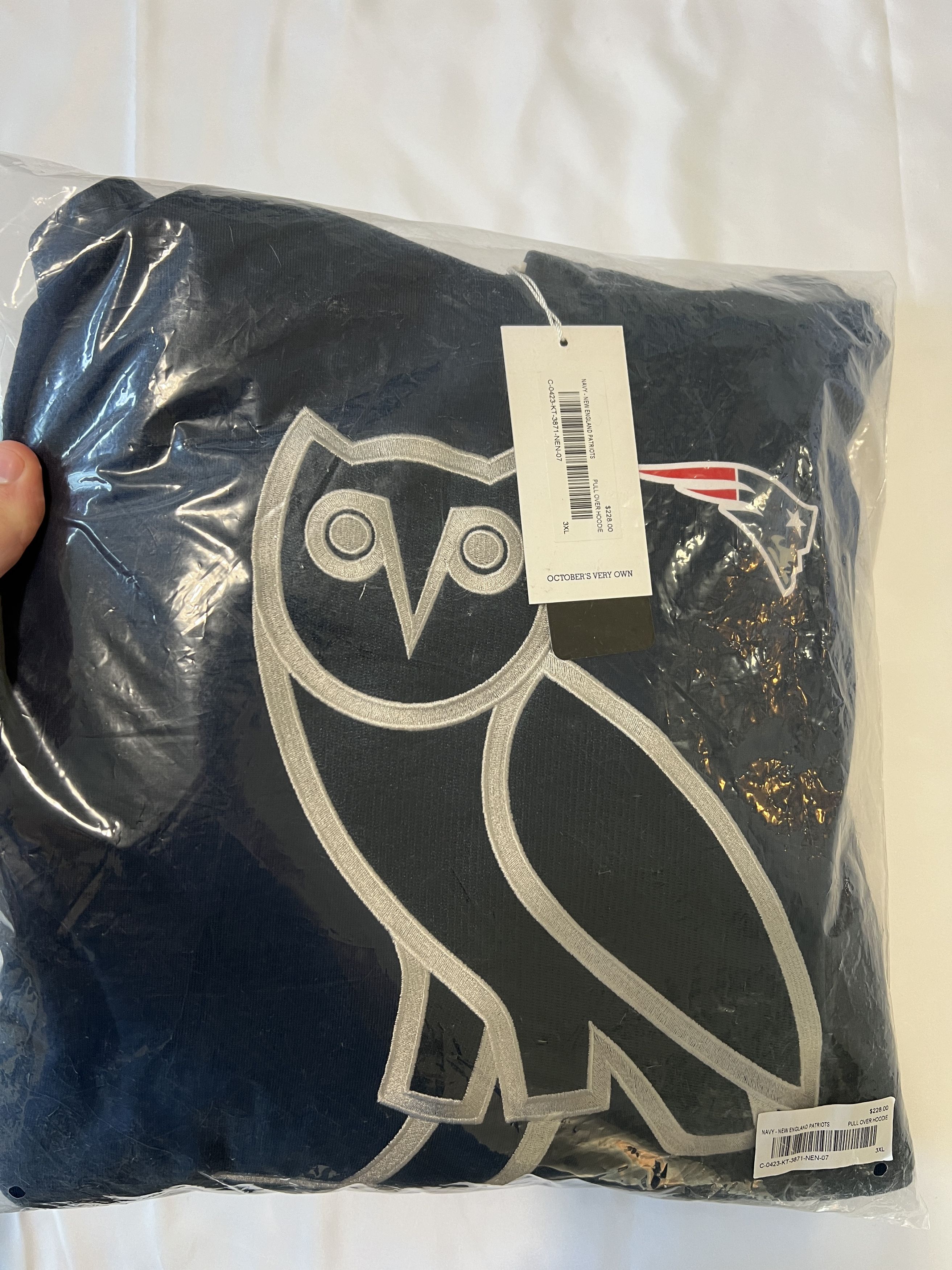 NFL OVO x NFL NEW ENGLAND PATRIOTS OG HOODIE XXXL Size US XXL / EU 58 / 5 - 3 Thumbnail
