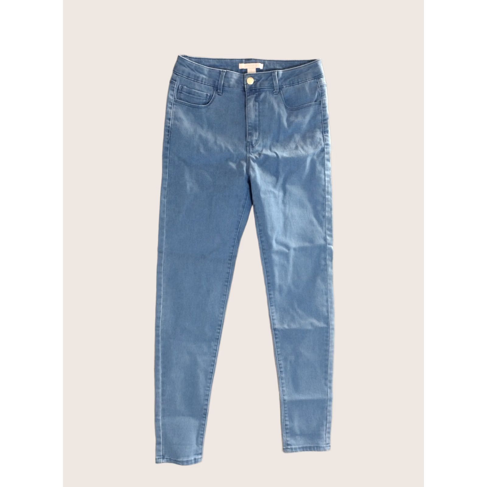 Forever 21 FOREVER 21 Blue Skinny Jeans Women 28X40 Cotton Blend Light Wash Stretch Mid Rise 4 Pocket Denim Shirt Outfit Size 28" / US 6 / IT 42 - 1 Thumbnail