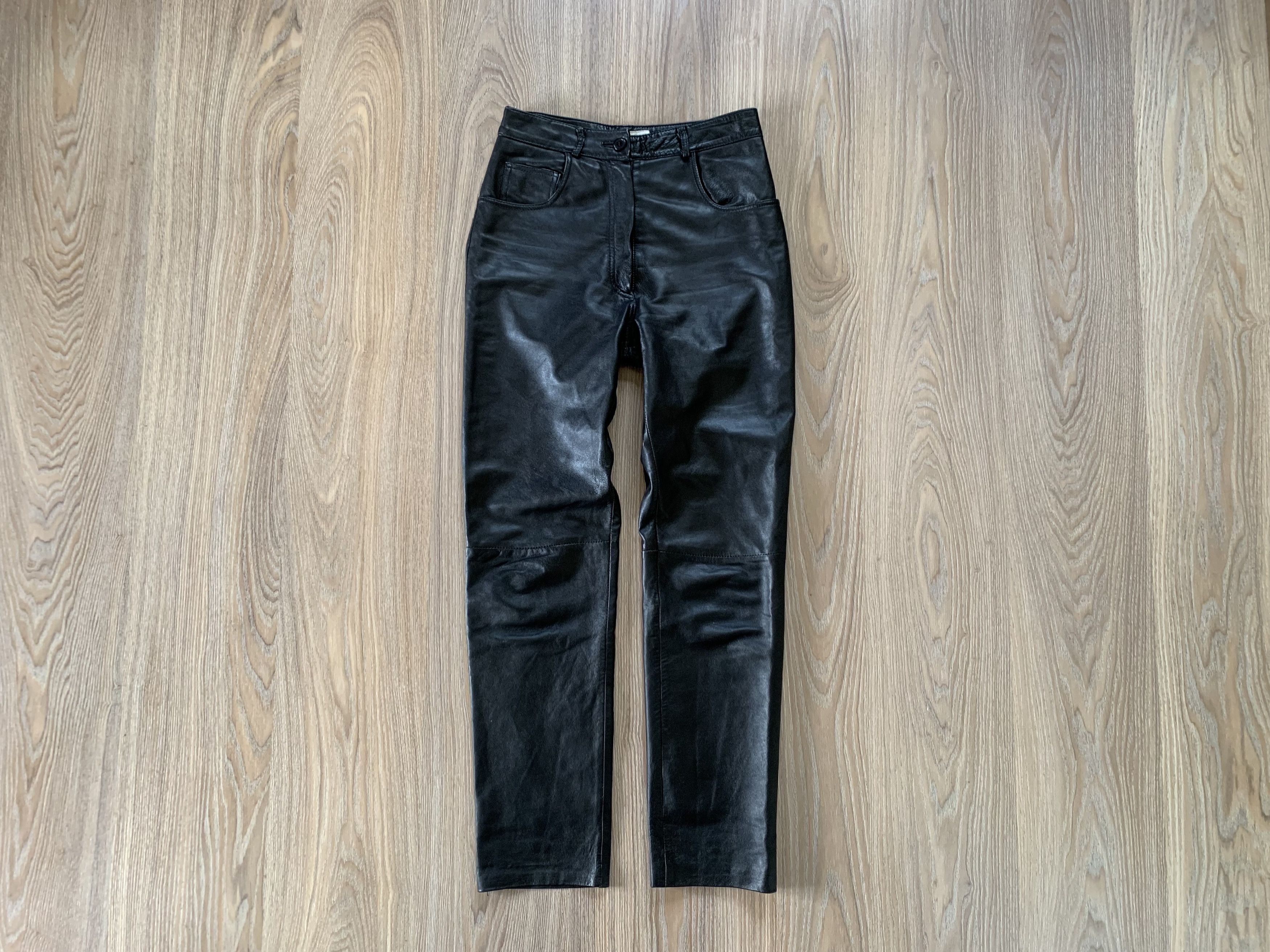 Leather × Vintage Baghdadi Women's Vintage Leather Pants Size 26" / US 2 / IT 38 - 1 Thumbnail