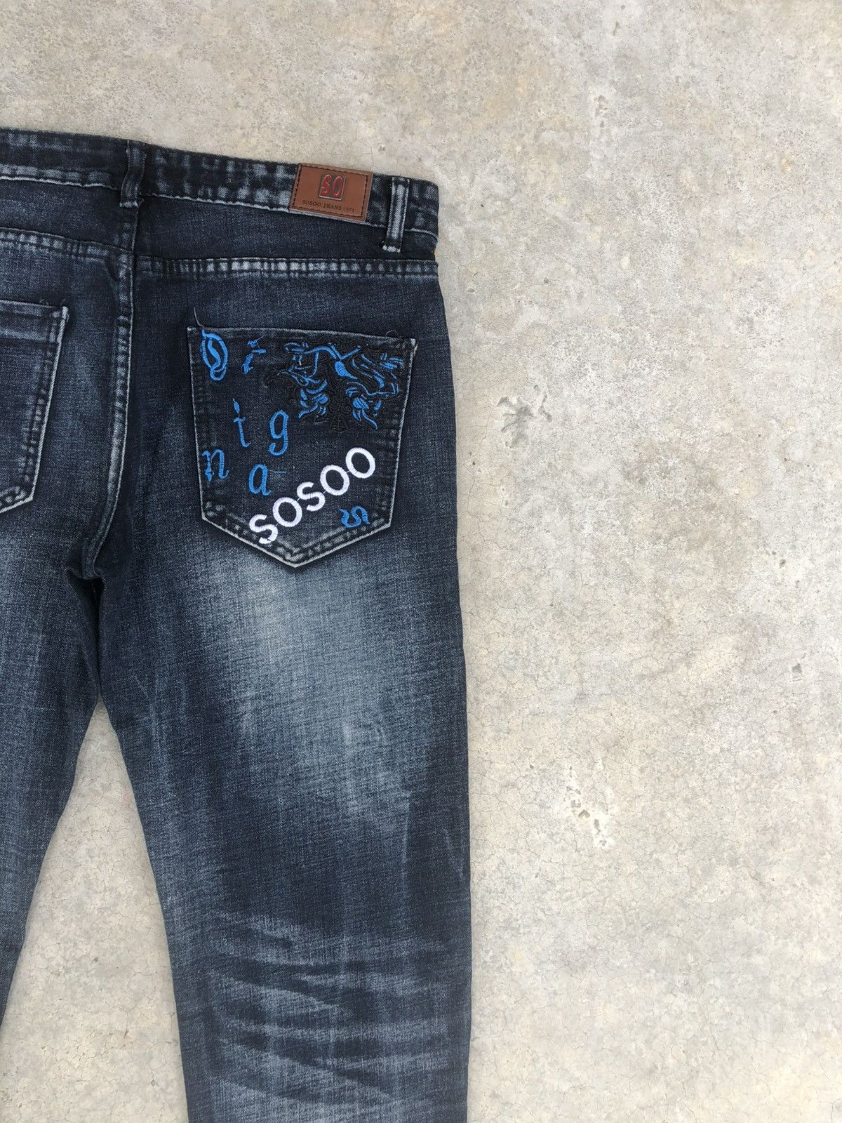 Who Decides War Sosoo Patchwork Jeans Distressed Jeans Size US 32 / EU 48 - 10 Thumbnail
