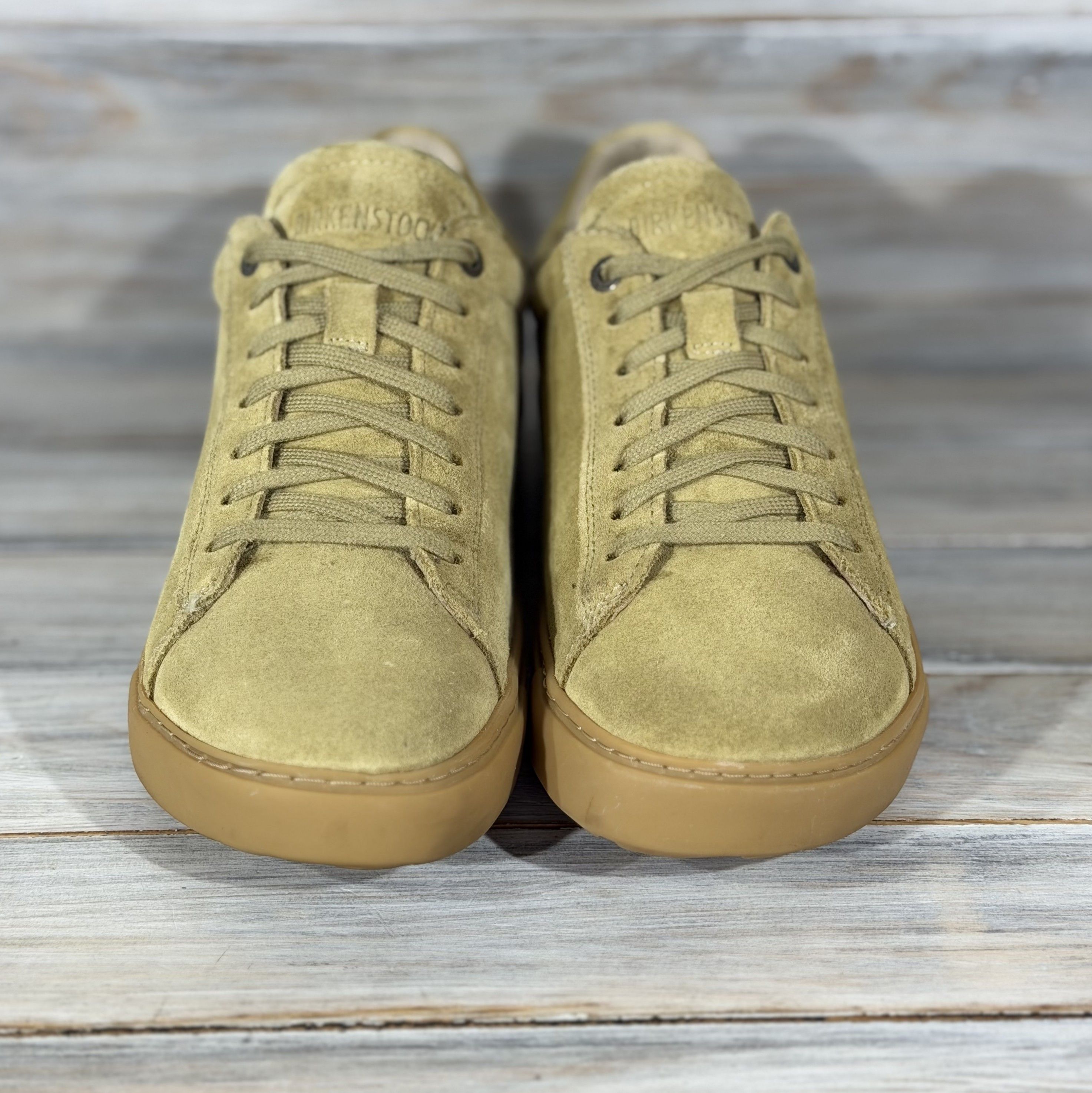 Birkenstock BIRKENSTOCK Bend Low Trainers Khaki Sneakers Suede Leather Size US 7 / IT 37 - 3 Thumbnail